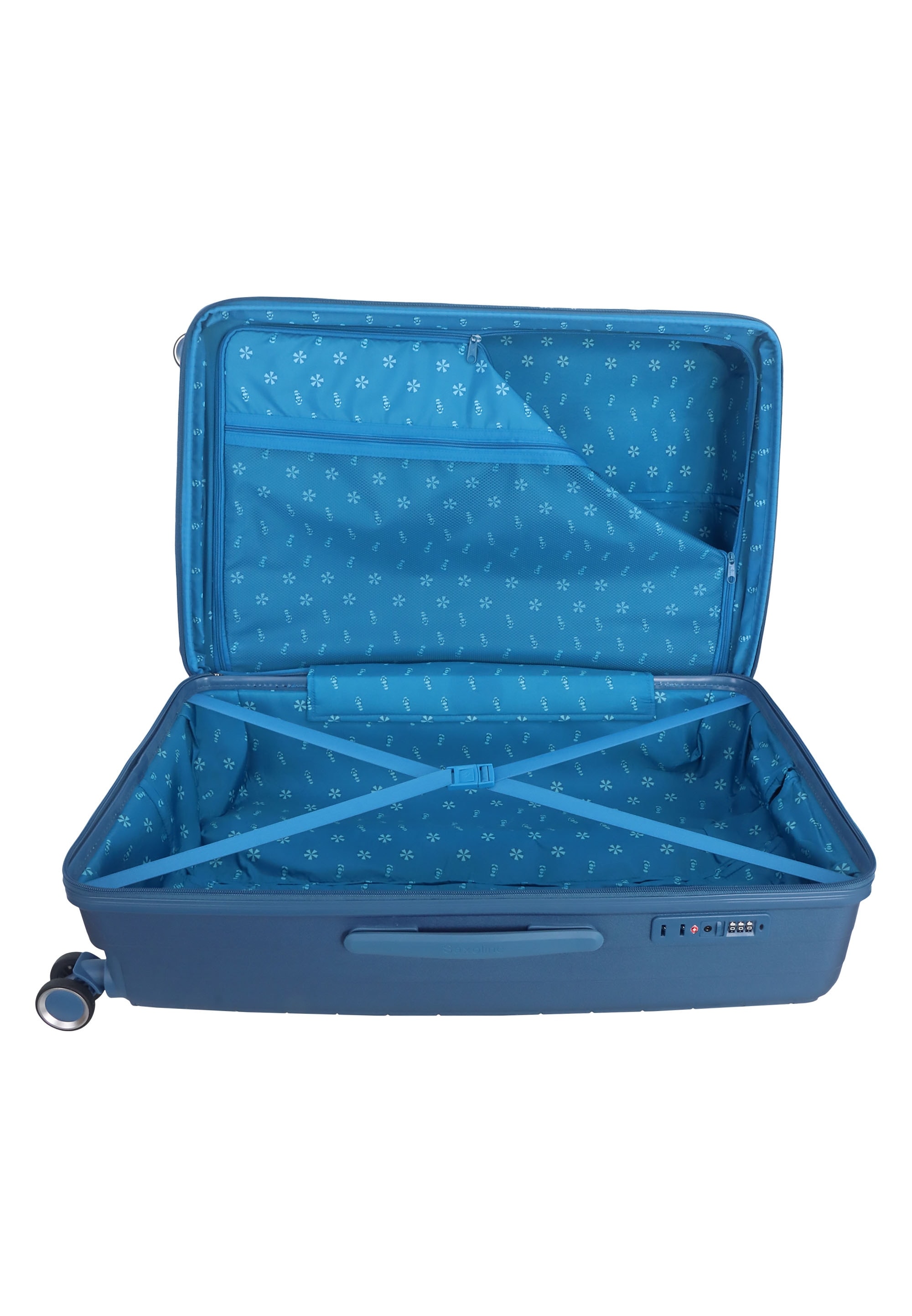 Saxoline® Koffer »Resort«, mit robustem Halbaluminium-Trolleysystem