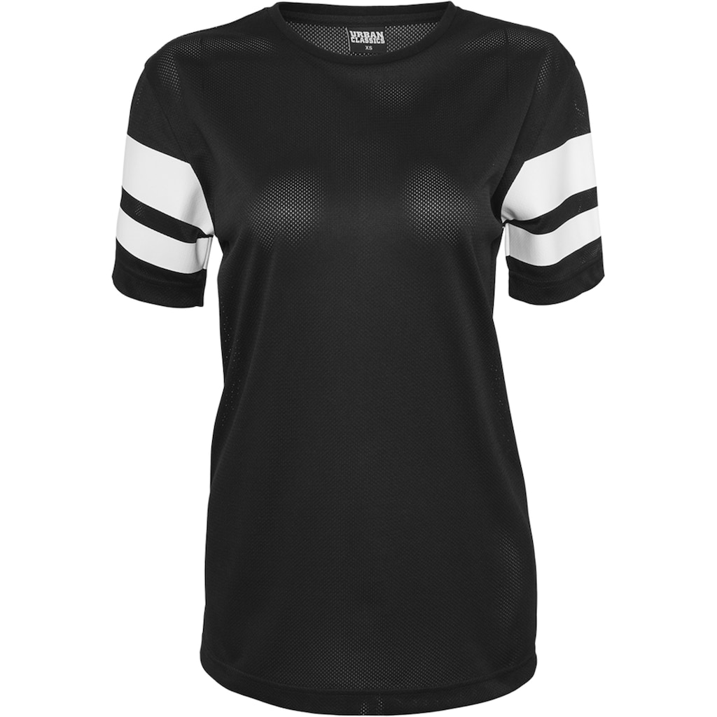URBAN CLASSICS T-Shirt »Damen Ladies Stripe Mesh Tee« (1 tlg.) URBAN CLASSICS T-Shirt »Damen Ladies Stripe Mesh Tee« (1 tlg.)