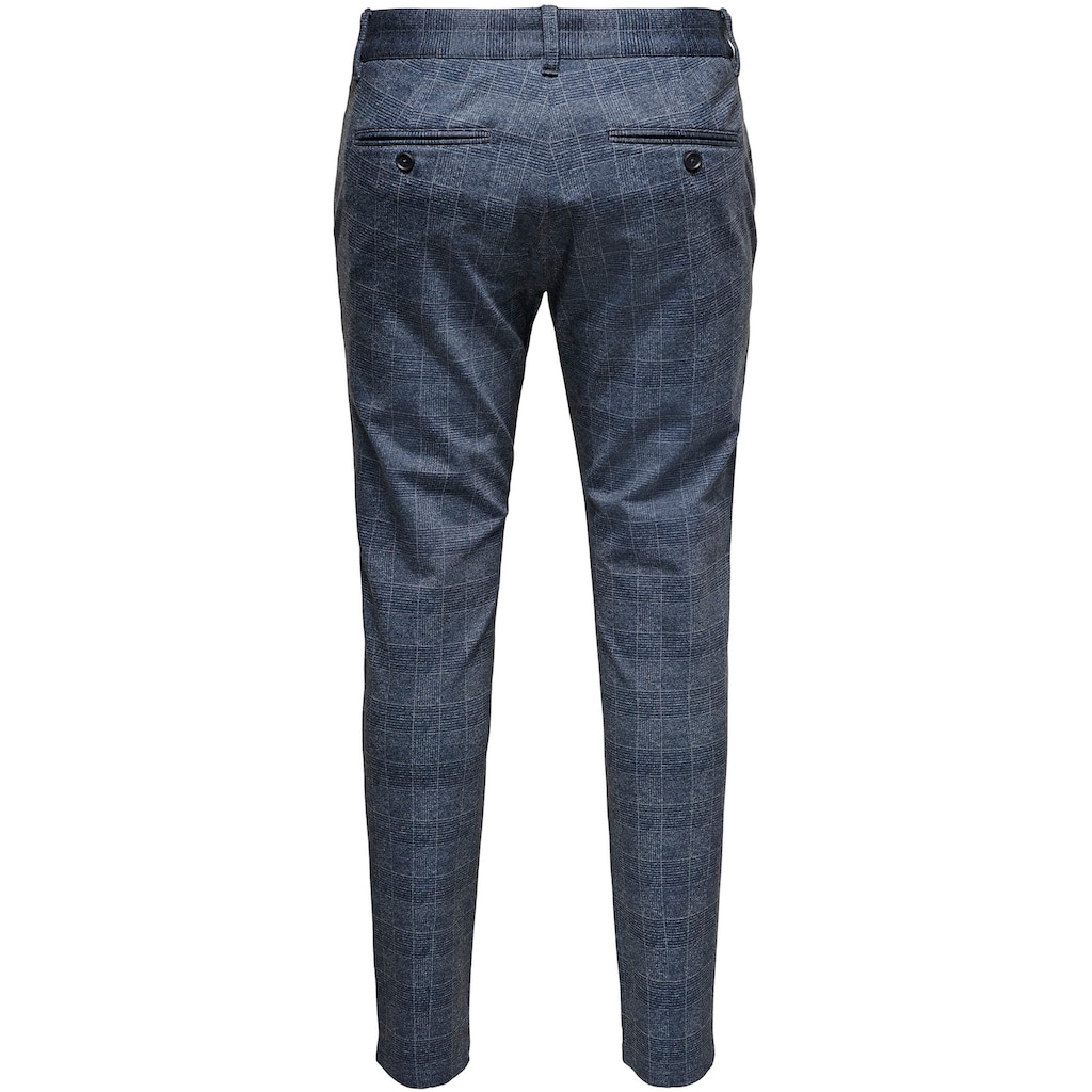 ONLY & SONS Chinohose »MARK CHECK PANTS«