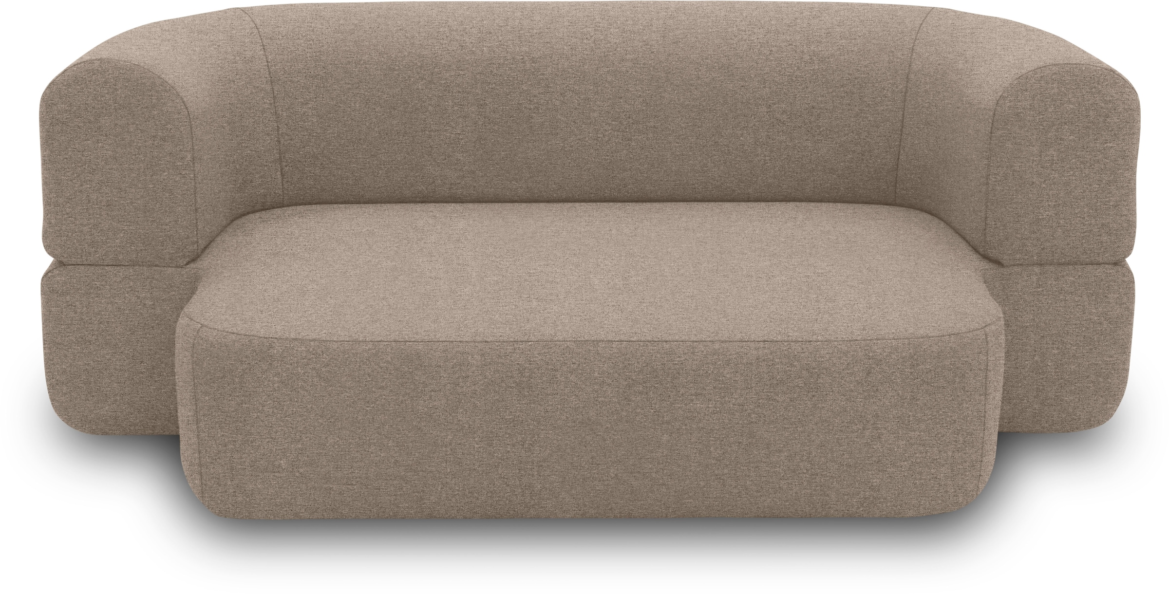 INOSIGN Schlafsofa »Denair oval Federkern«, 2-Sitzer durch Klappen verwandeln in eine Liegefläche