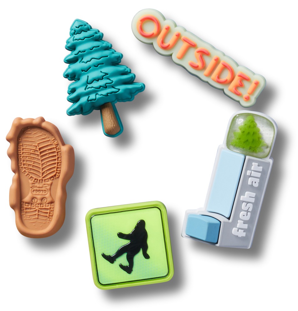 Thumbnail - Crocs Schuhanstecker "Jibbitz™ Sasquatch Adventure" Set, Kein Spielzeug. Nicht für Kinder unter 3 Jahren geeignet, 5 Stk...