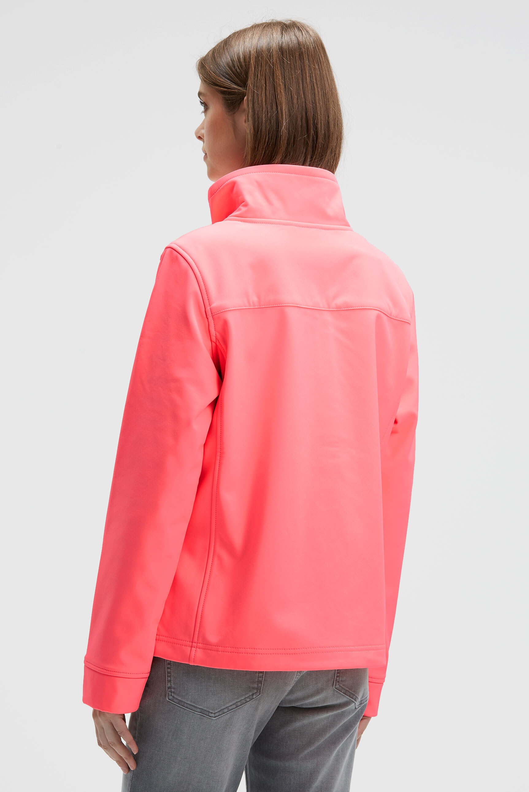 SOCCX Softshelljacke ohne Kapuze mit Stehkragen