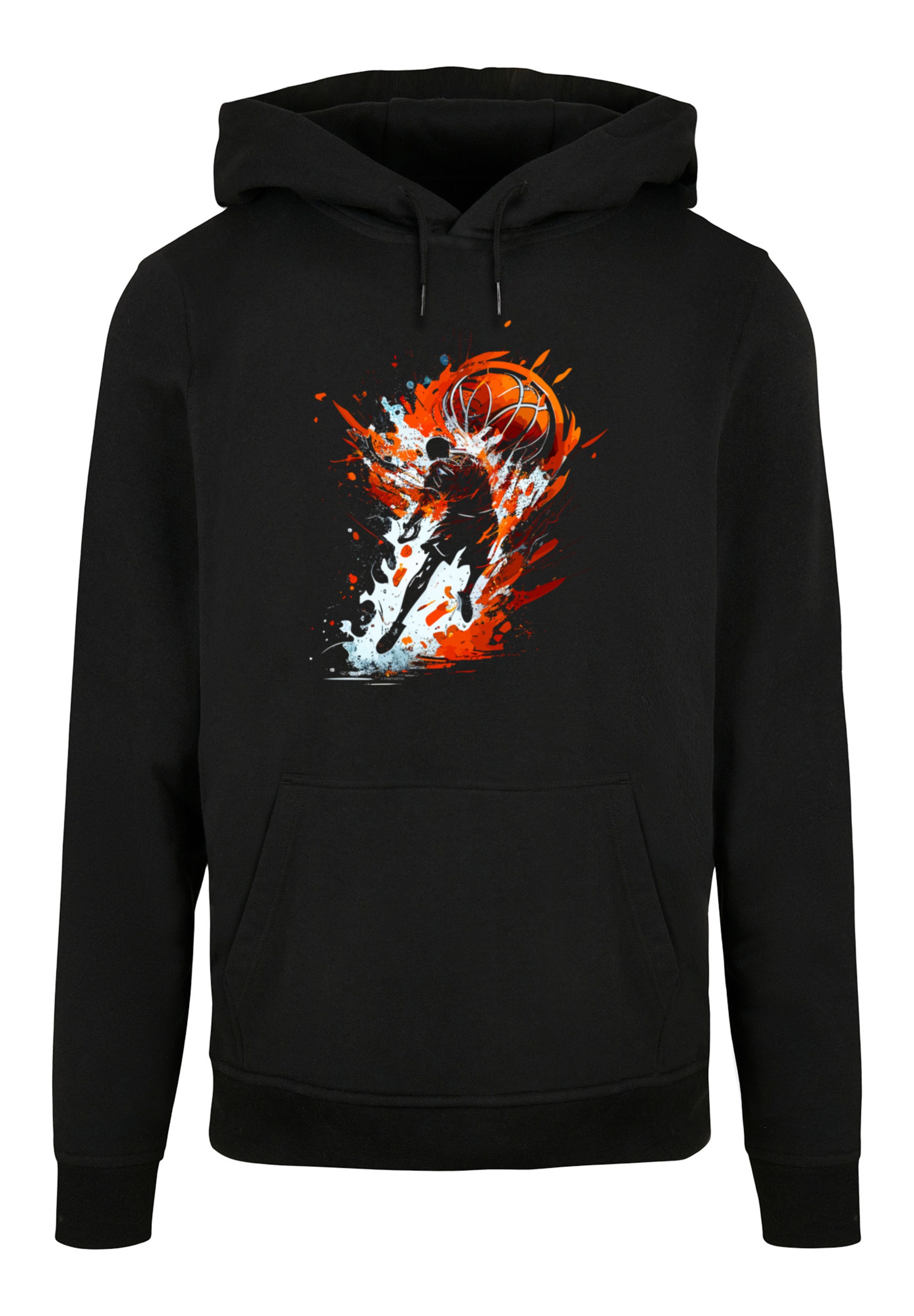 F4NT4STIC Kapuzenpullover »Basketball Splash Sport HOODIE«, Print