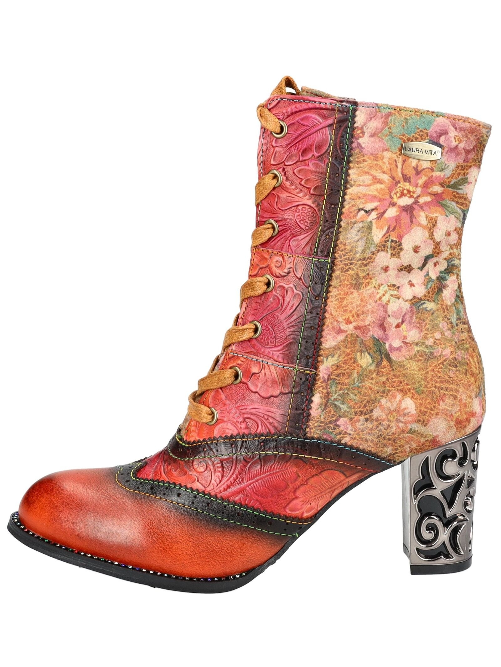 LAURA VITA High-Heel-Stiefelette "LAURA VITA Stiefelette Leder/Textil" günstig online kaufen