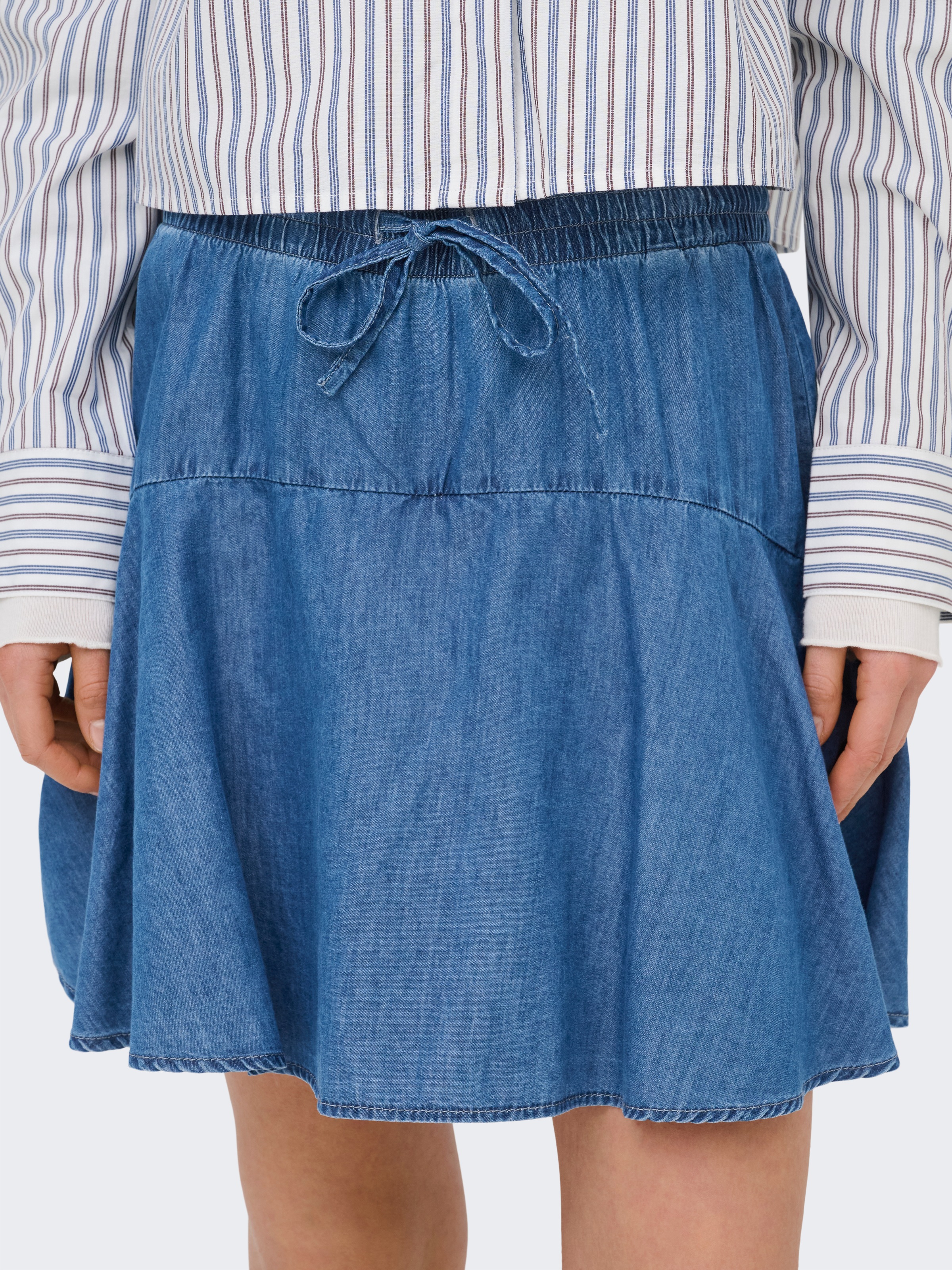 ONLY Hosenrock "ONLBEA ELAS STRING CUT SKORT DNM" Baumwollmischung günstig online kaufen