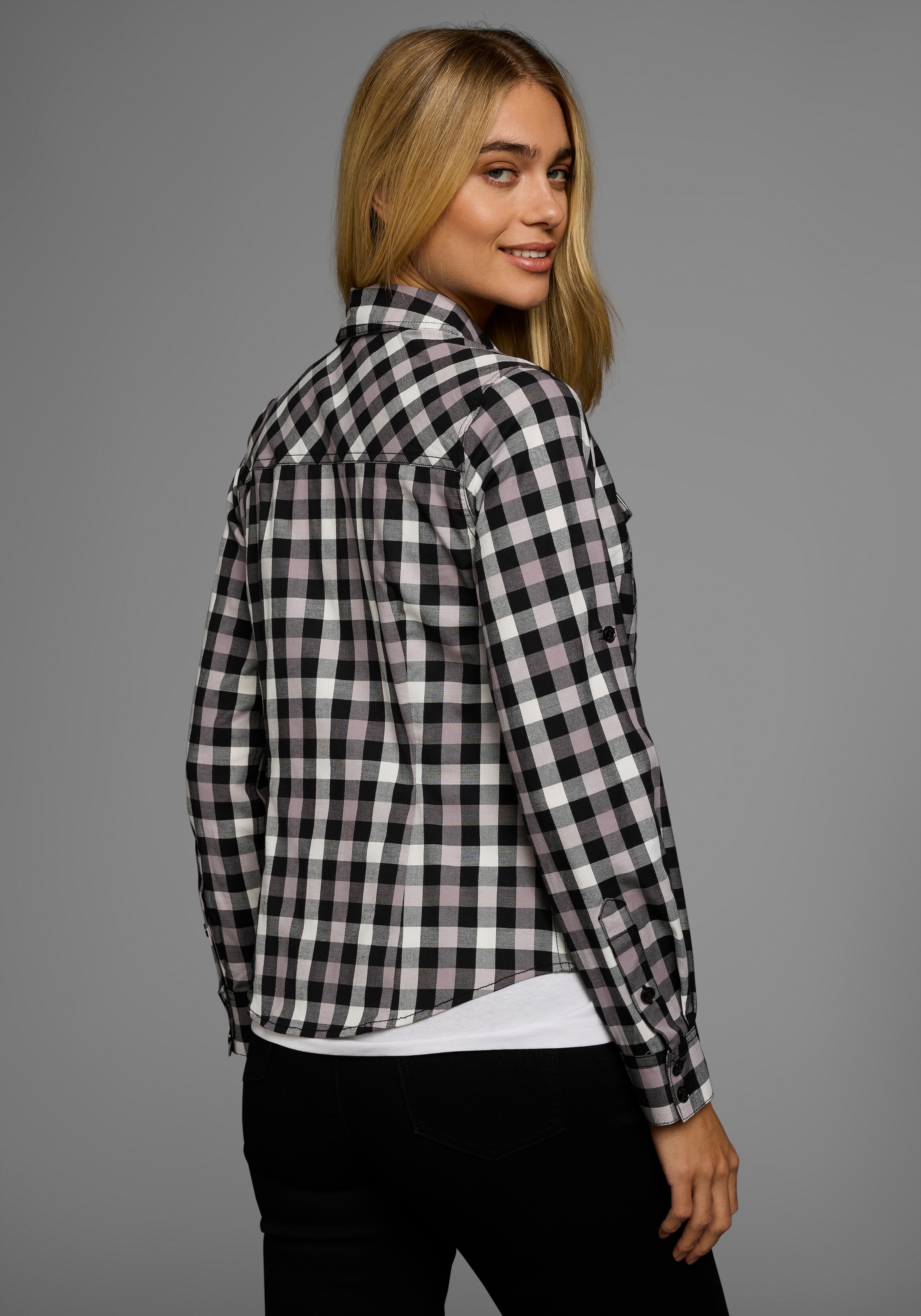 Arizona Karobluse, Lässiger-Holzfäller-Look