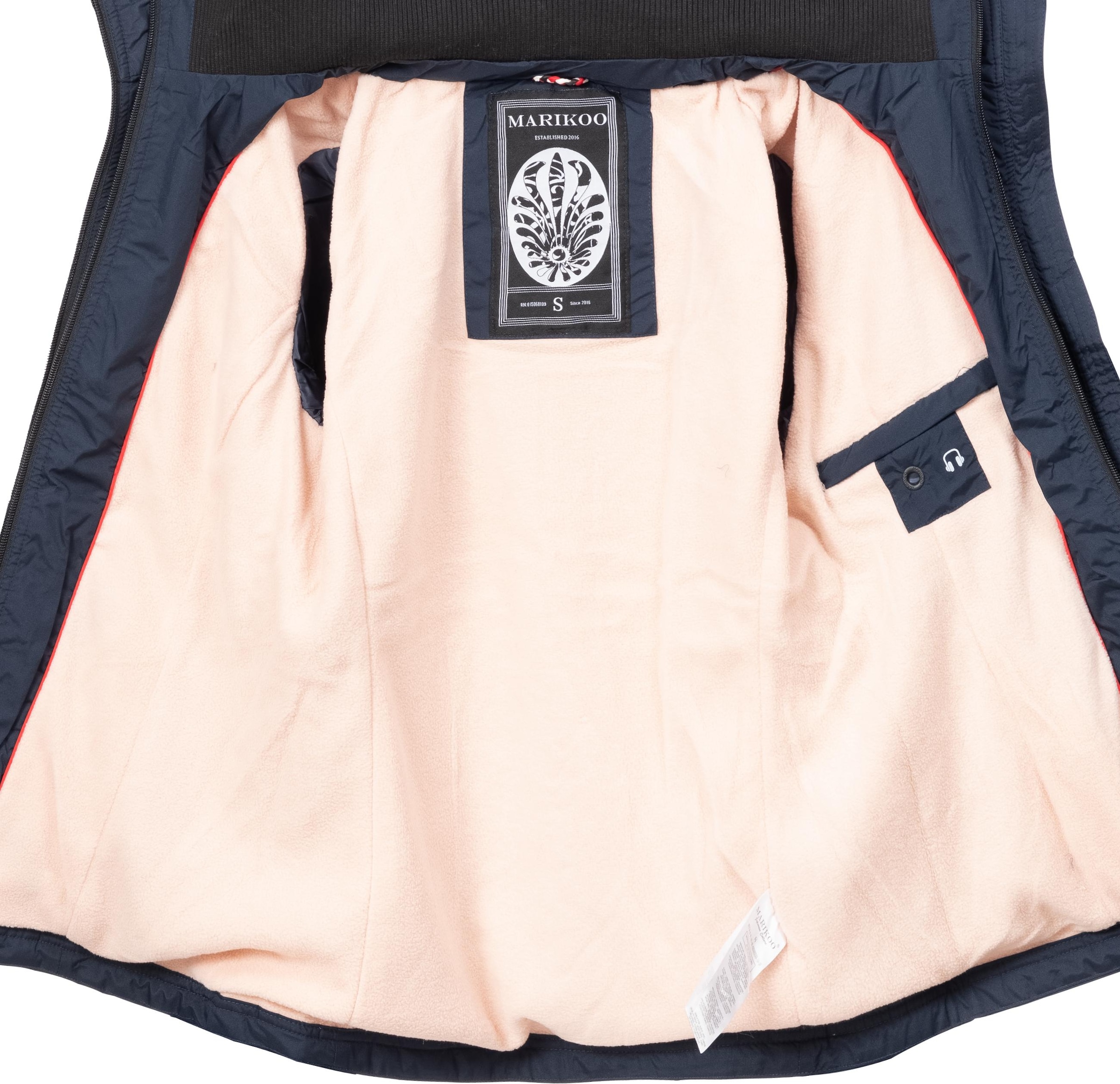 Marikoo Outdoorjacke »Erdbeere«, mit Kapuze, sportliche Funktionsjacke mit Kapuze