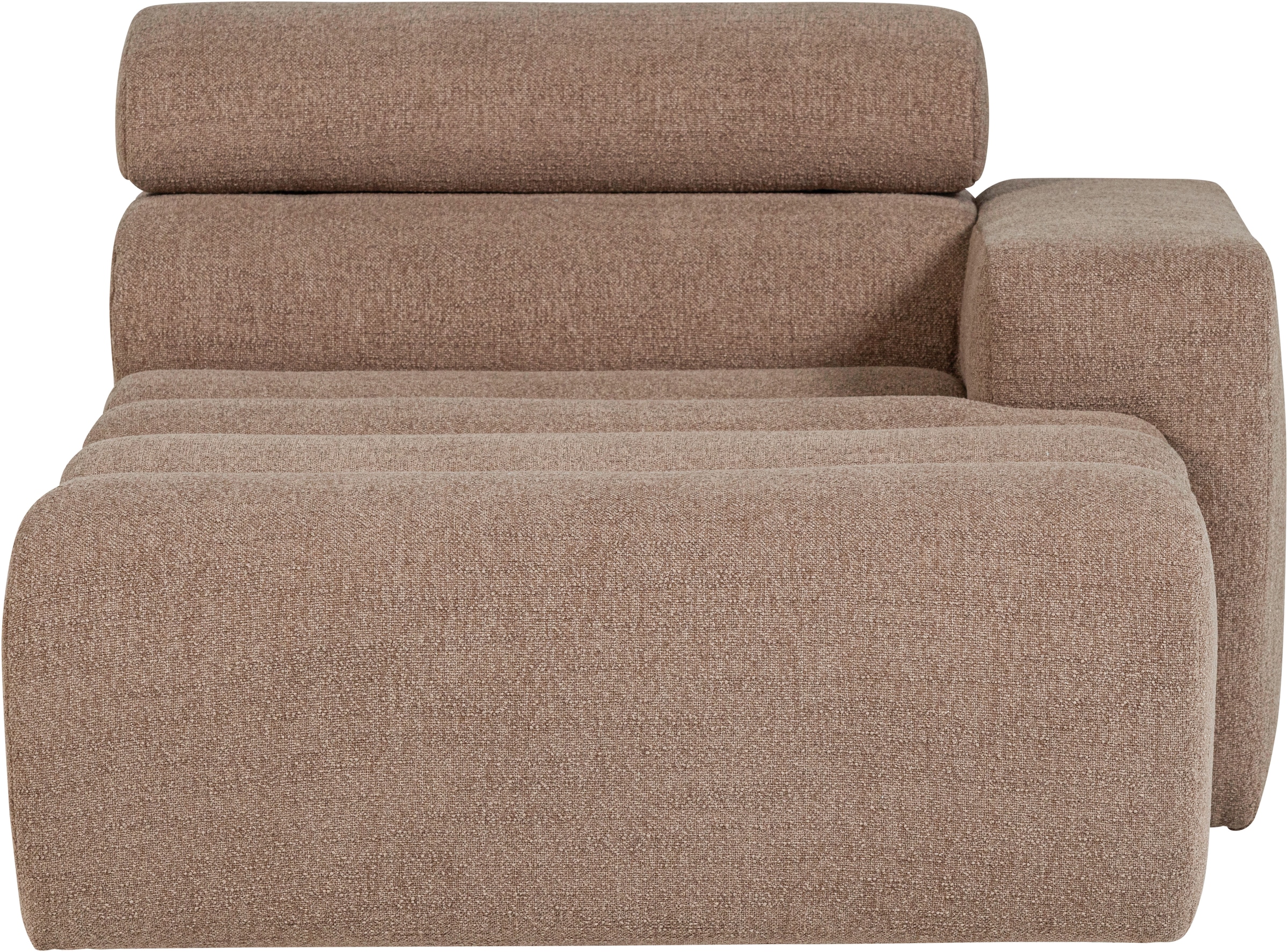 WOOOD Sofaelement »Novi Bezug mit verstellbarer Nackenstütze B 109 x T 173 x H 86 cm« Tragkraft 120 kg, Maximale Verschleißfestigkeit