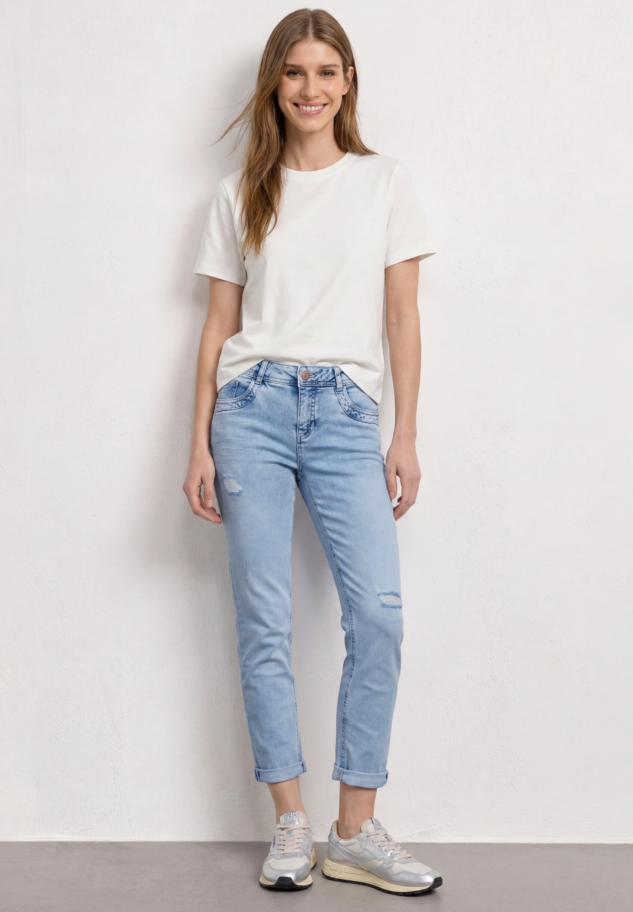 STREET ONE Slim-fit-Jeans Middle Waist