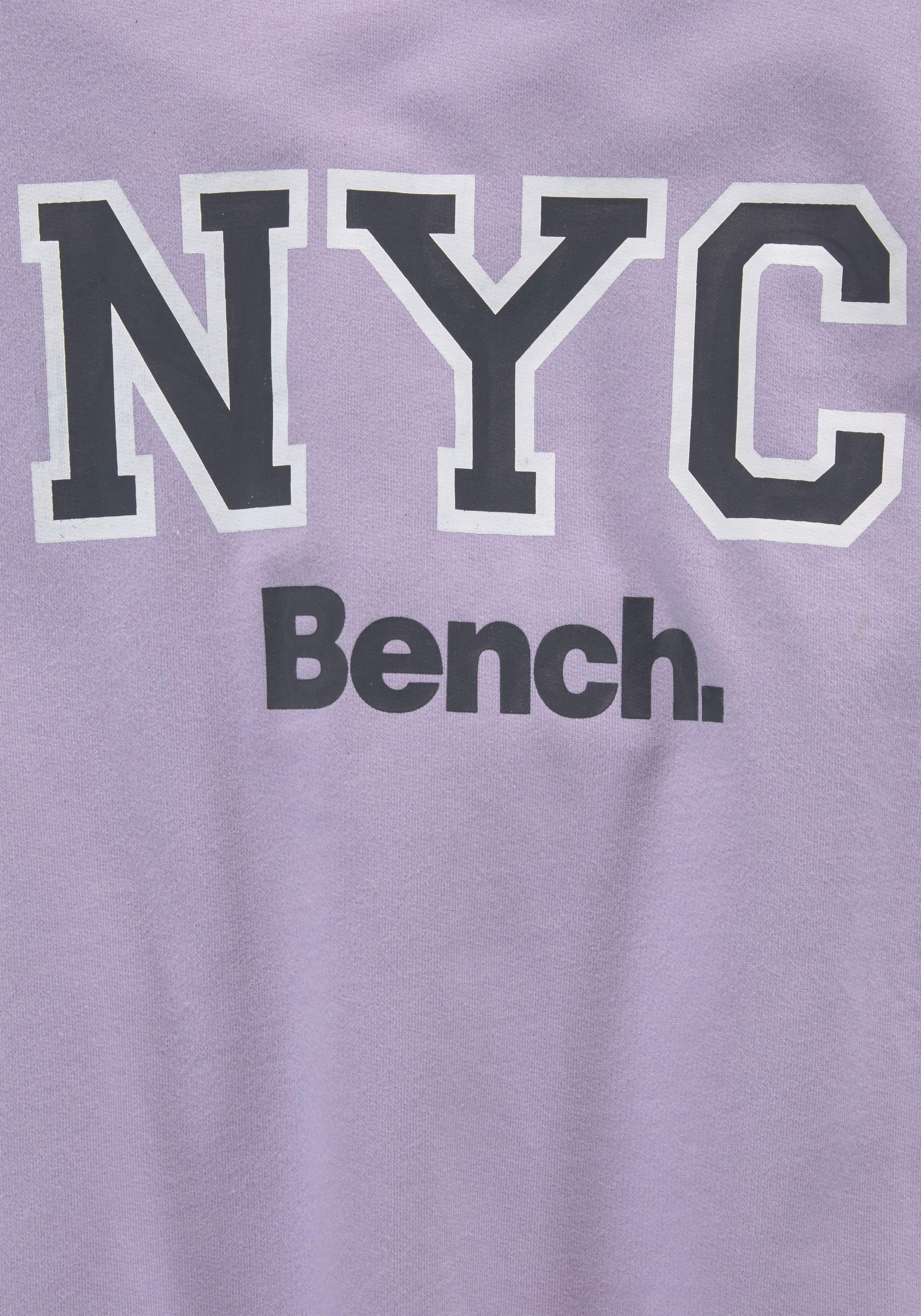 Bench. Sweatshirt, oversize - mit für ▷ am | BAUR Ärmel Logo-Print