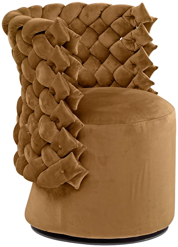 CALIA ITALIA Sessel »GIUGGIOLA Extravaganter Designsessel« Drehsessel, wahlweise mit Drehfunktion