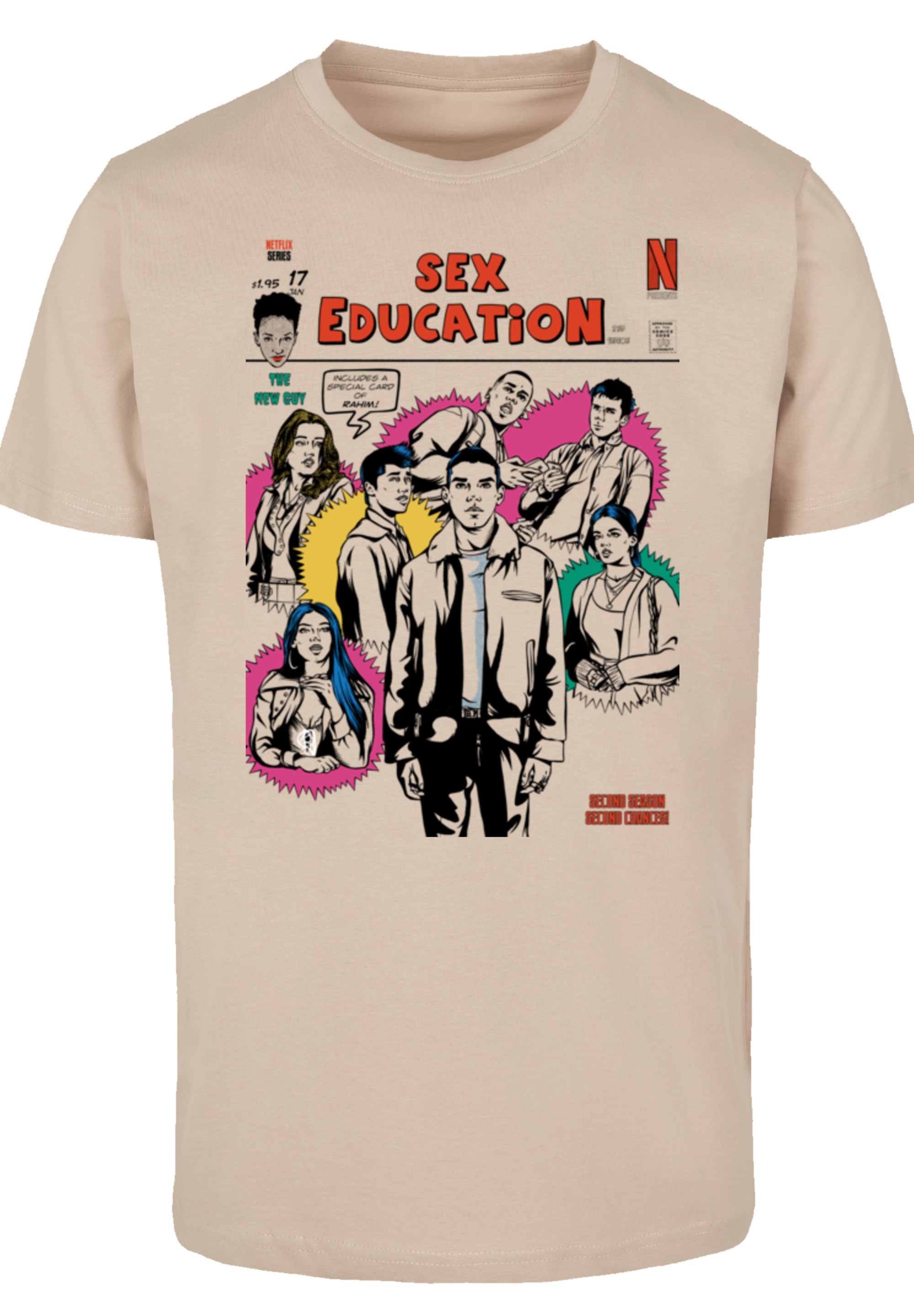 F4NT4STIC T-Shirt "Sex Education Magazine Cover Netflix TV Series", Premium günstig online kaufen