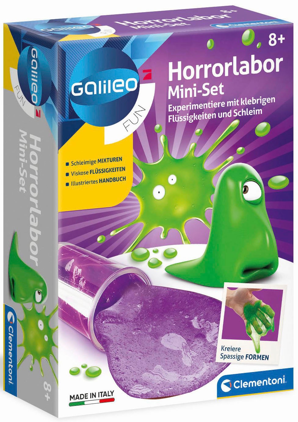 Clementoni® Experimentierkasten »Galileo, Horrorlabor Mini-Set«, Made in Europe