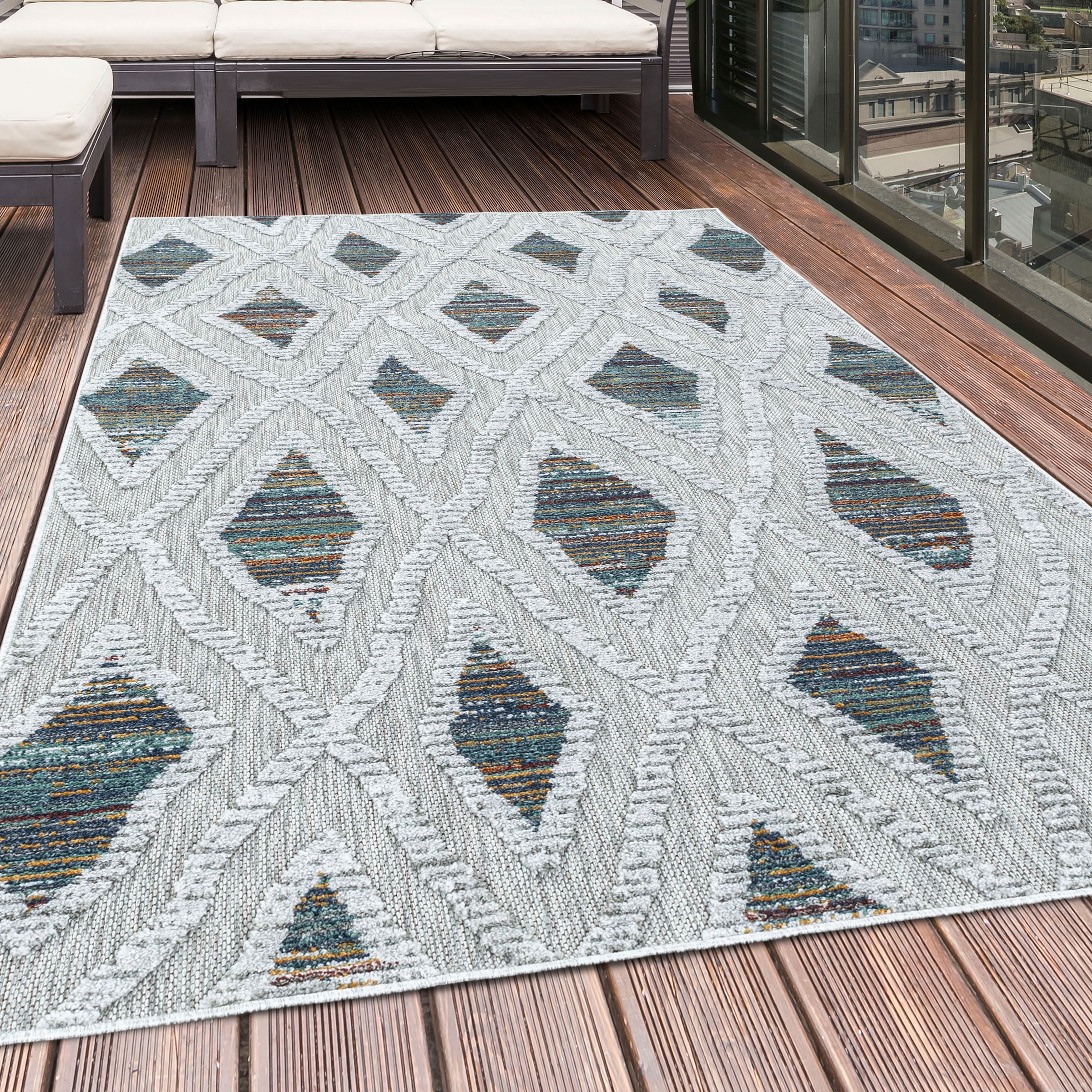 Ayyildiz Teppiche Teppich "BAHAMA 5157" rechteckig 8 mm Höhe Läufer, Flachf günstig online kaufen
