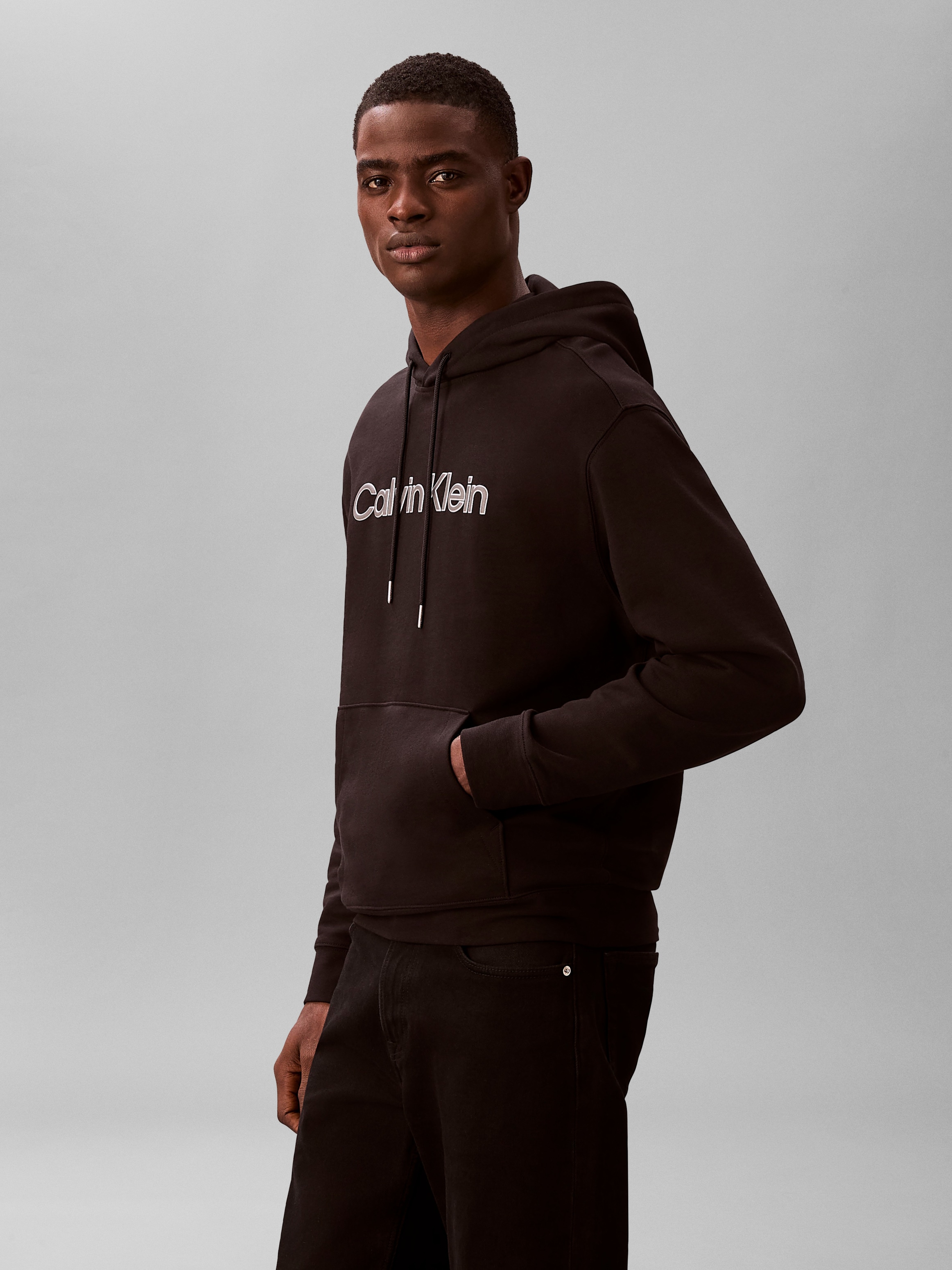 Calvin Klein Kapuzensweatshirt »LS EU 350TERRYHOODIE«, Regular fit mit Kapuze
