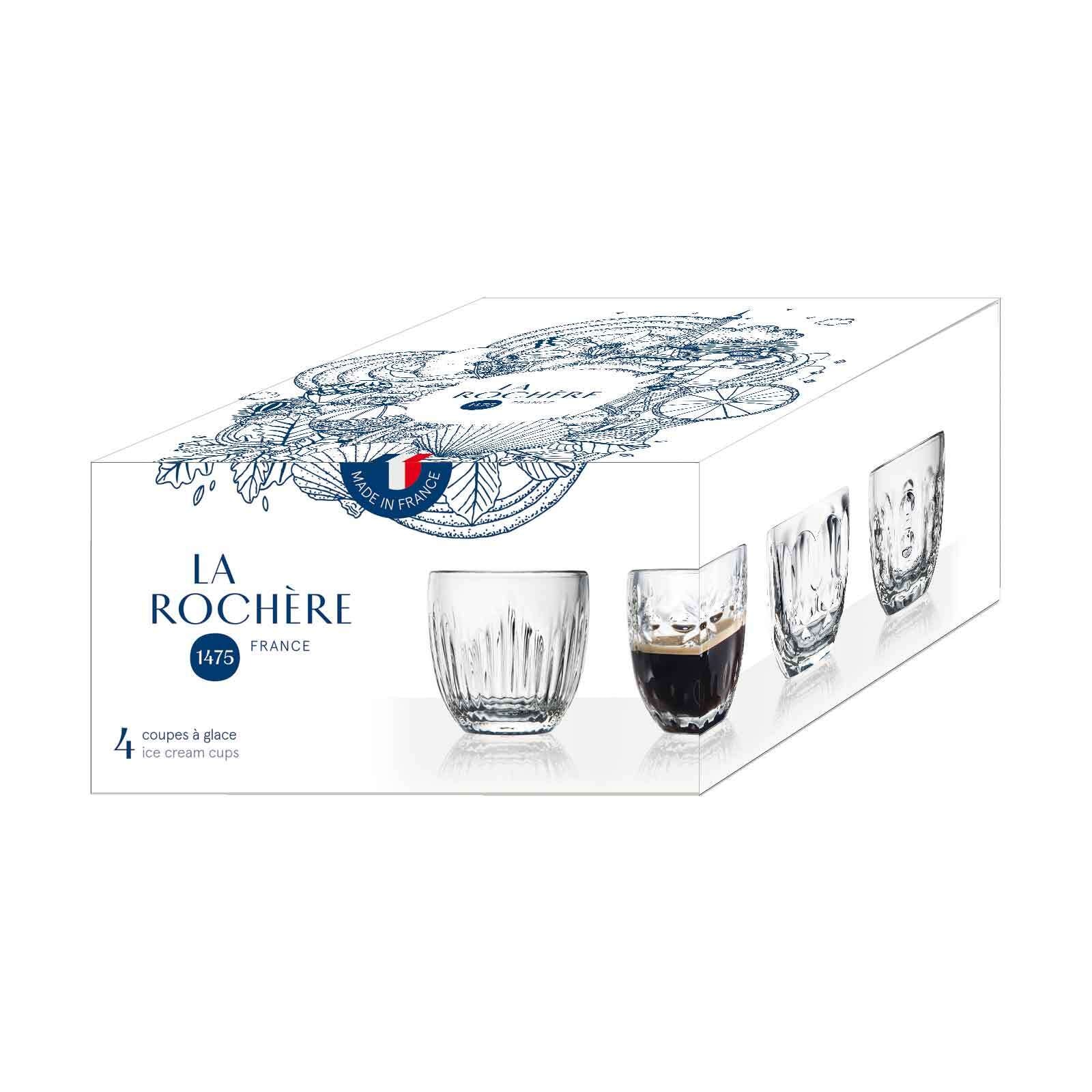 La Rochère France Espressoglas »Espressogläser Facetten 100 ml 4er Set transparent«