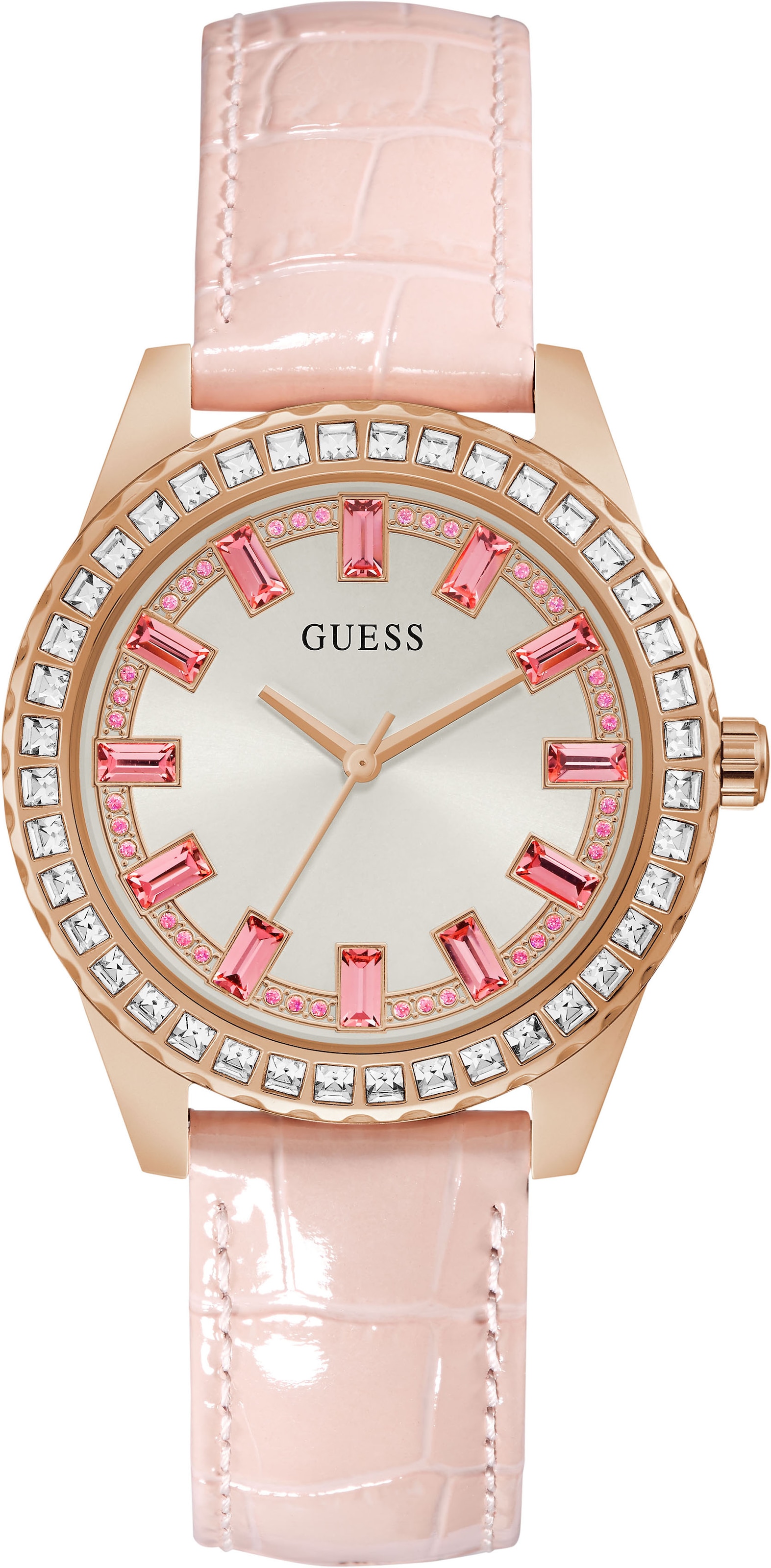 Guess Quarzuhr BAUR bestellen | PINK« »GW0032L2,SPARKLING