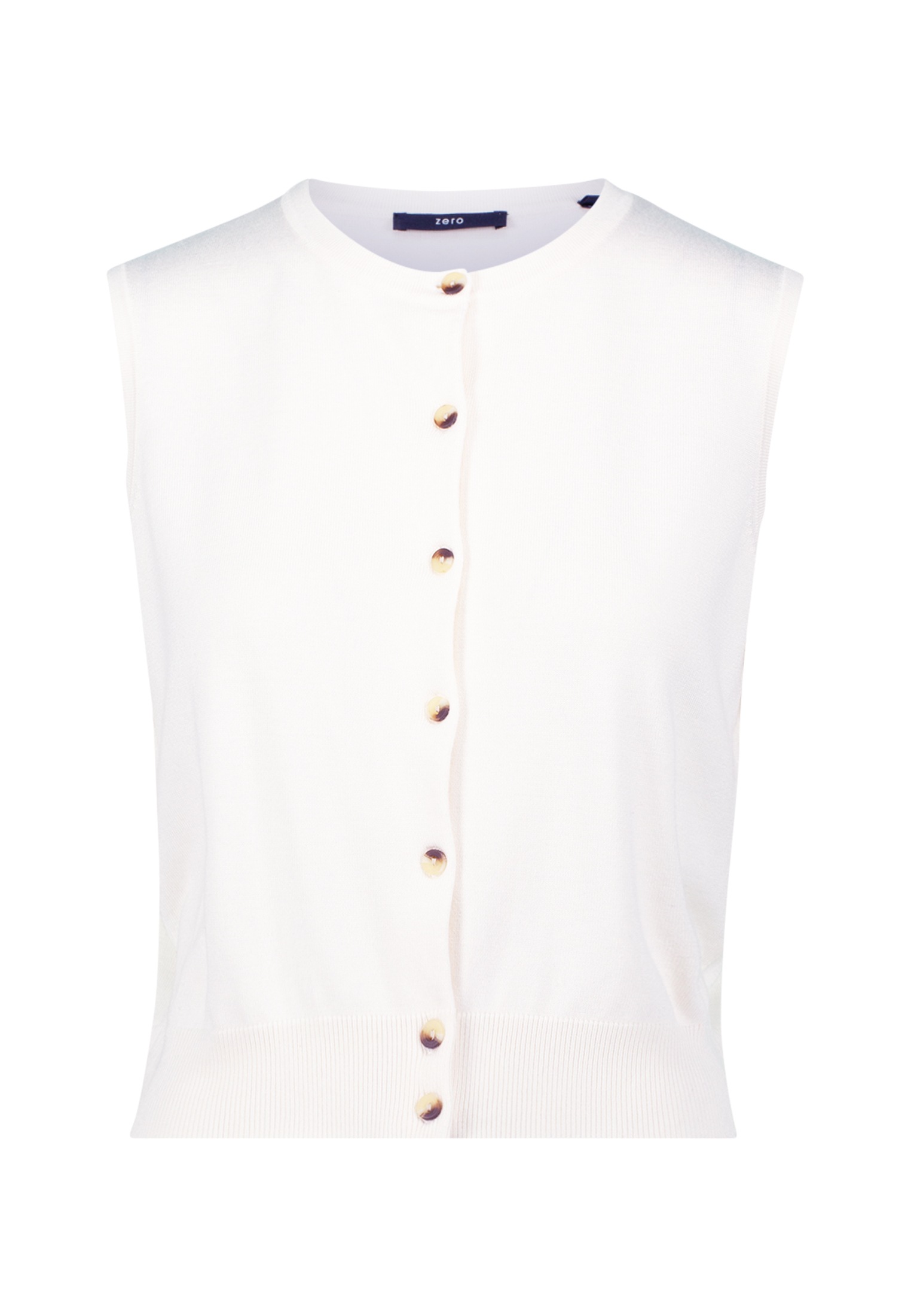 Zero Strickjacke "Damen Feinstrickweste mit Knopfleiste" 1 Stk. tlg. Knopfl günstig online kaufen