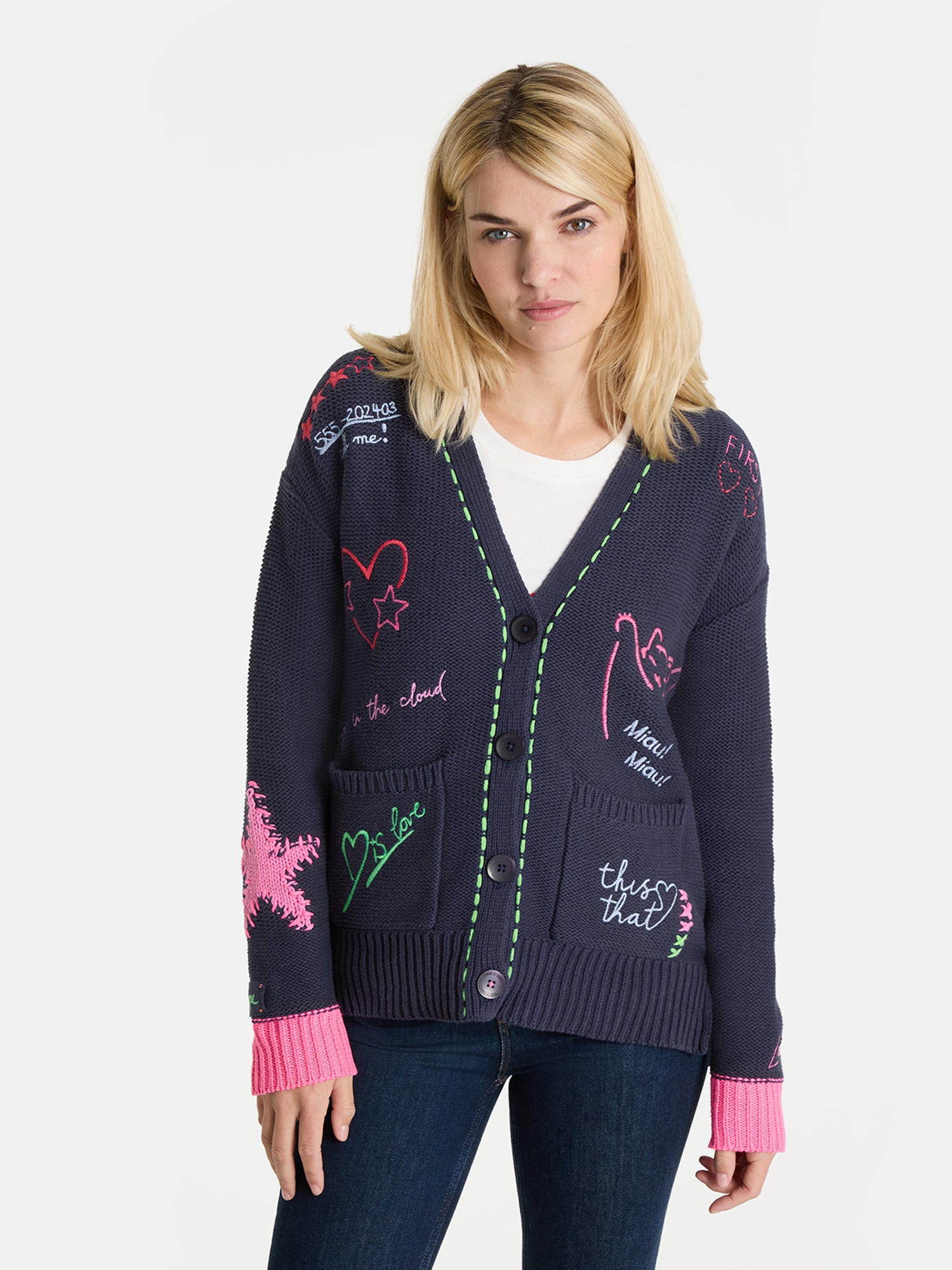 Lieblingsstück Strickjacke "ArunaL" mit 60% Baumwolle günstig online kaufen