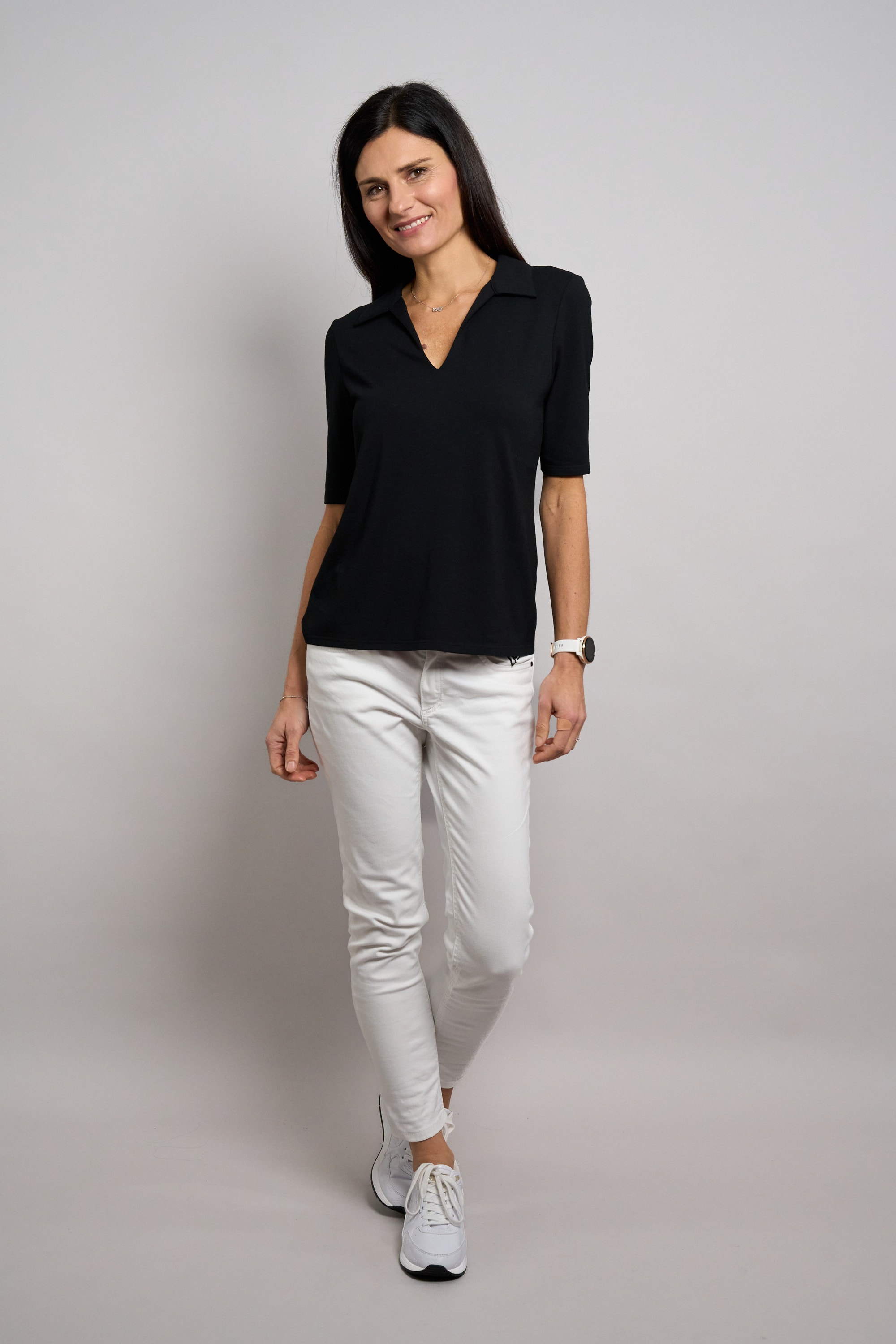 Seidel Moden Poloshirt Mit V-Ausschnitt - MADE IN GERMANY