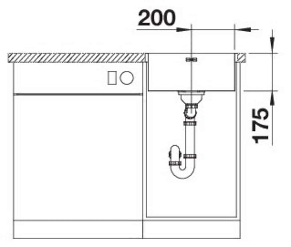 Blanco Edelstahlspüle »SUPRA 400-IF/A R12«, zum wechselseitigen Einbau geeignet