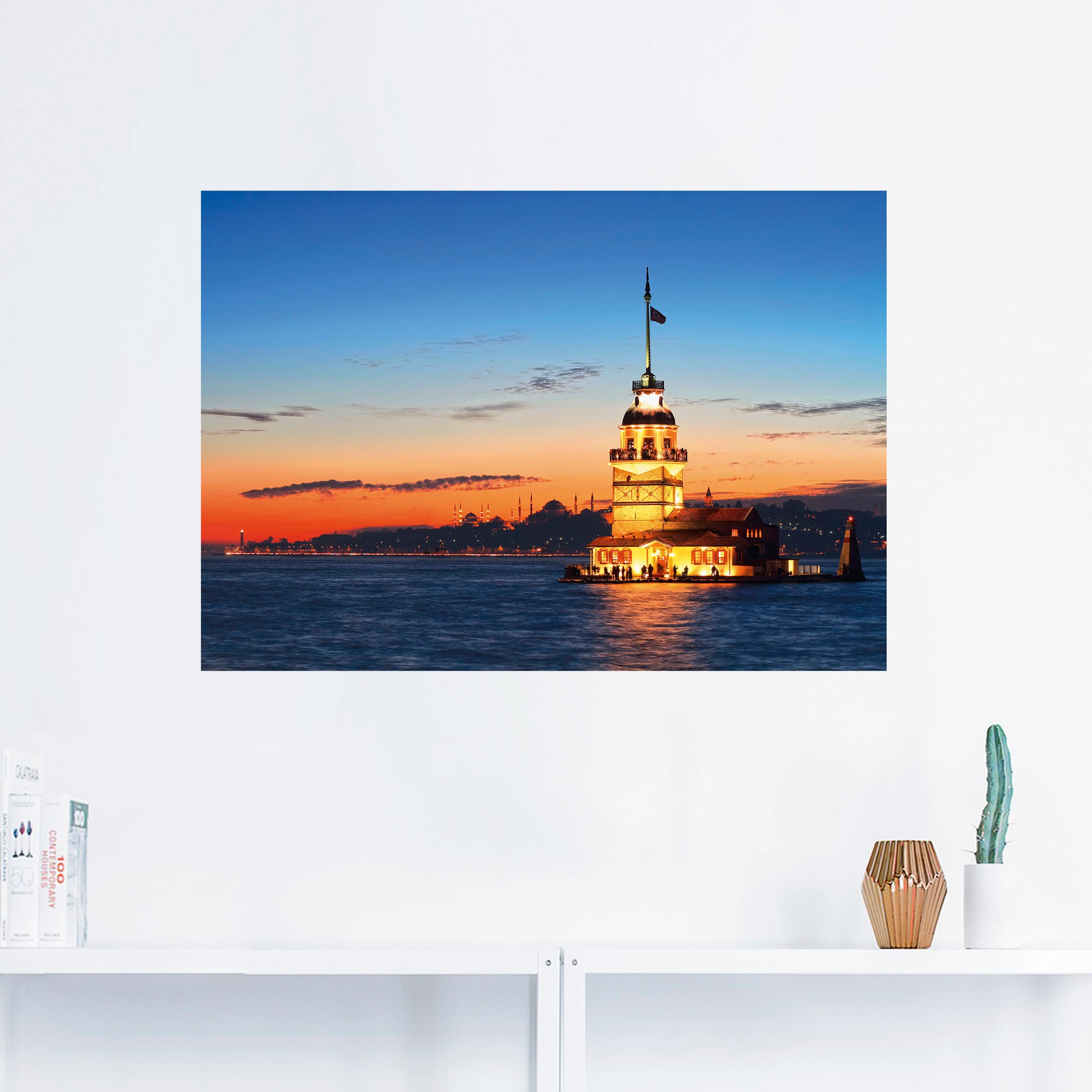 Artland Wandbild "Istanbul Leanderturm", Gebäude, (1 St.), als Leinwandbild günstig online kaufen