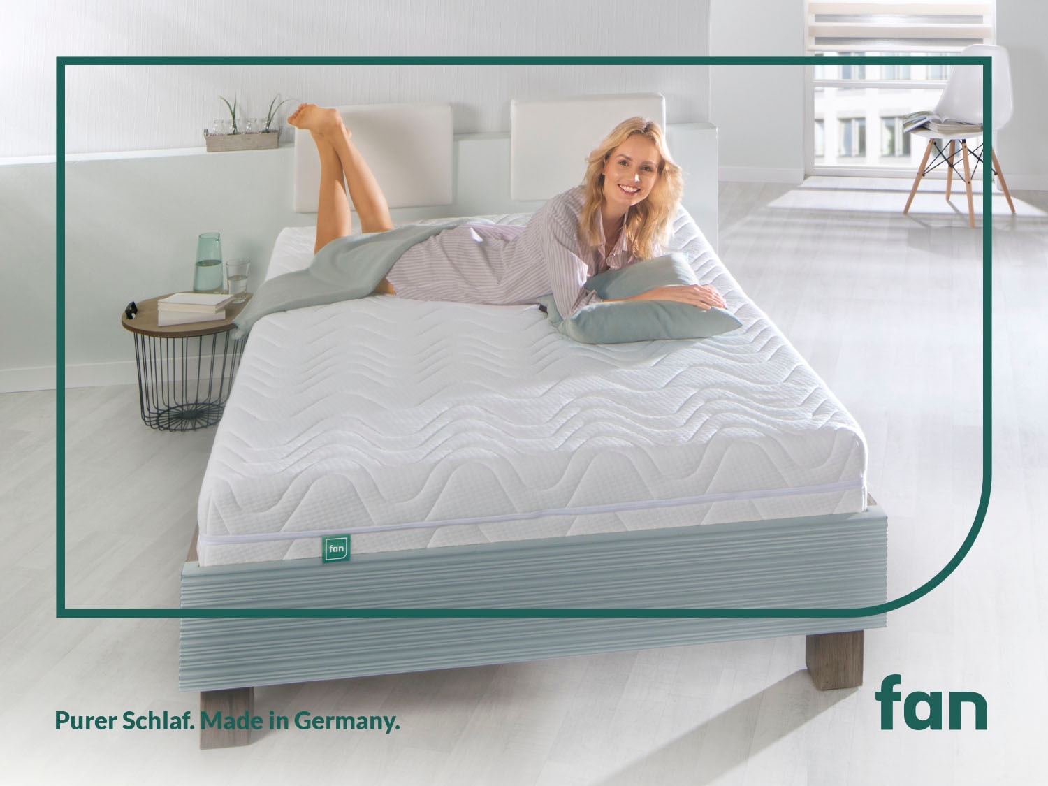 fan Kaltschaummatratze "fan 7-Zonen-Kaltschaummatratze mit Noppenschaumauflage" 23 cm hoch 1-tlg., 1 Stk. tlg. Matratze 90x200, 140x200 & weitere Größen, mit Schulterentlastungzone