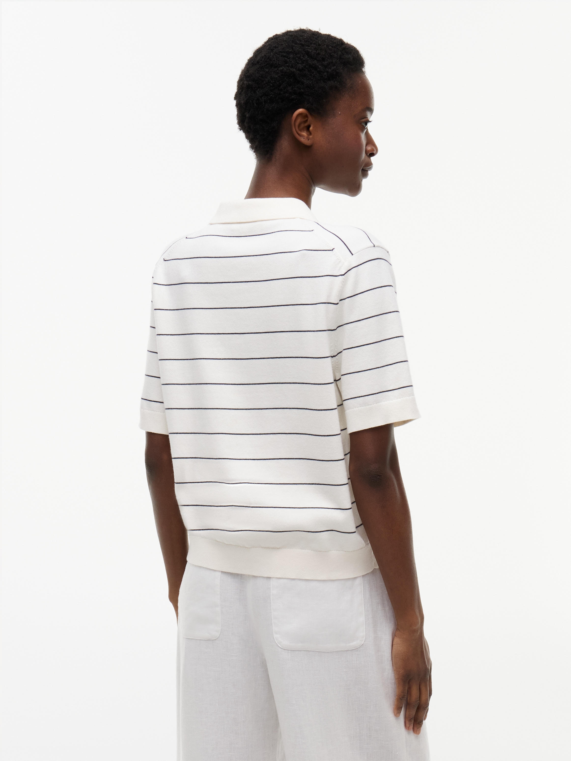 Tommy Hilfiger Polokragenpullover »JERSEY STITCH MINI POLO« Baumwollmischung, Polokragen, Kurzarm