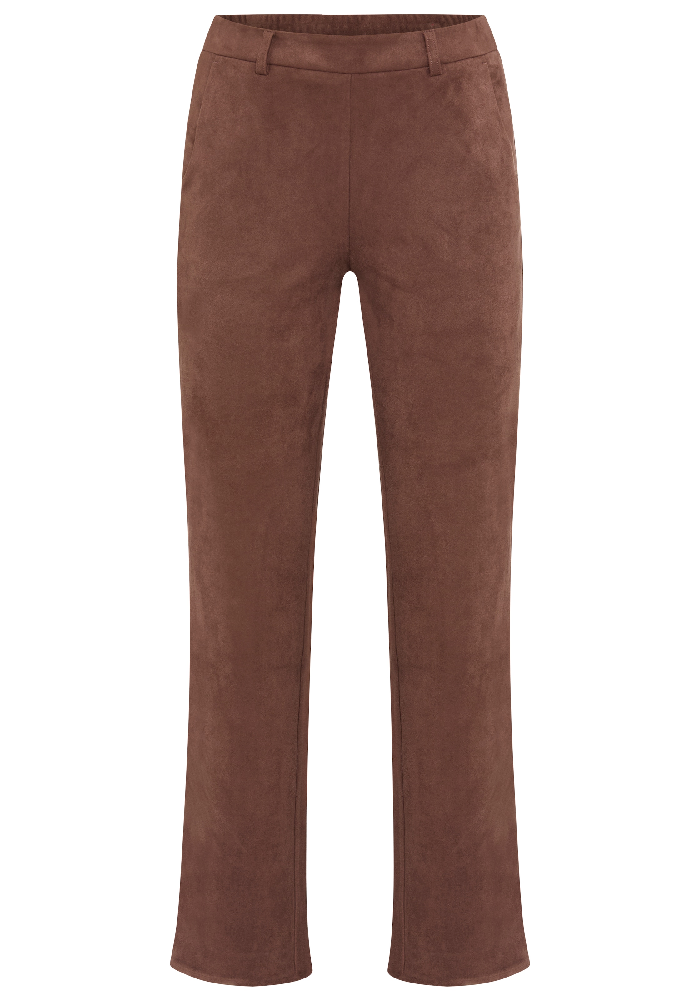 Laura Scott Lederimitathose  Bootcut-Passform, normale Leibhöhe, femininer Stil