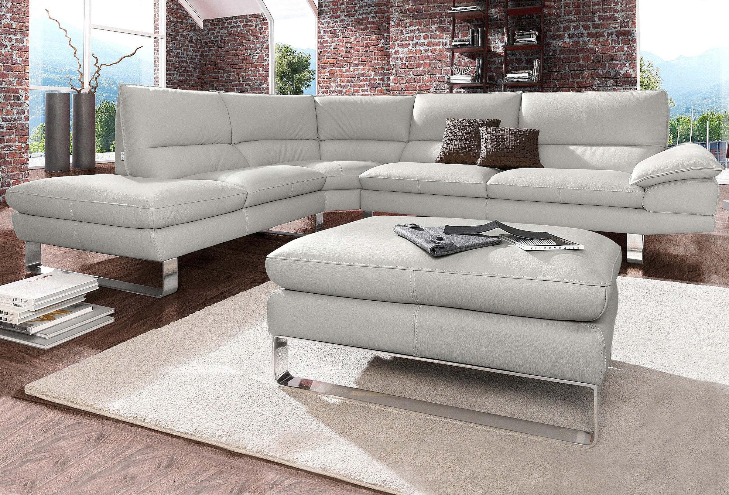 Ecksofa »Dave, italienisches Designsofa mit erstklassigem Sitzkomfort, L-Form«, mit...