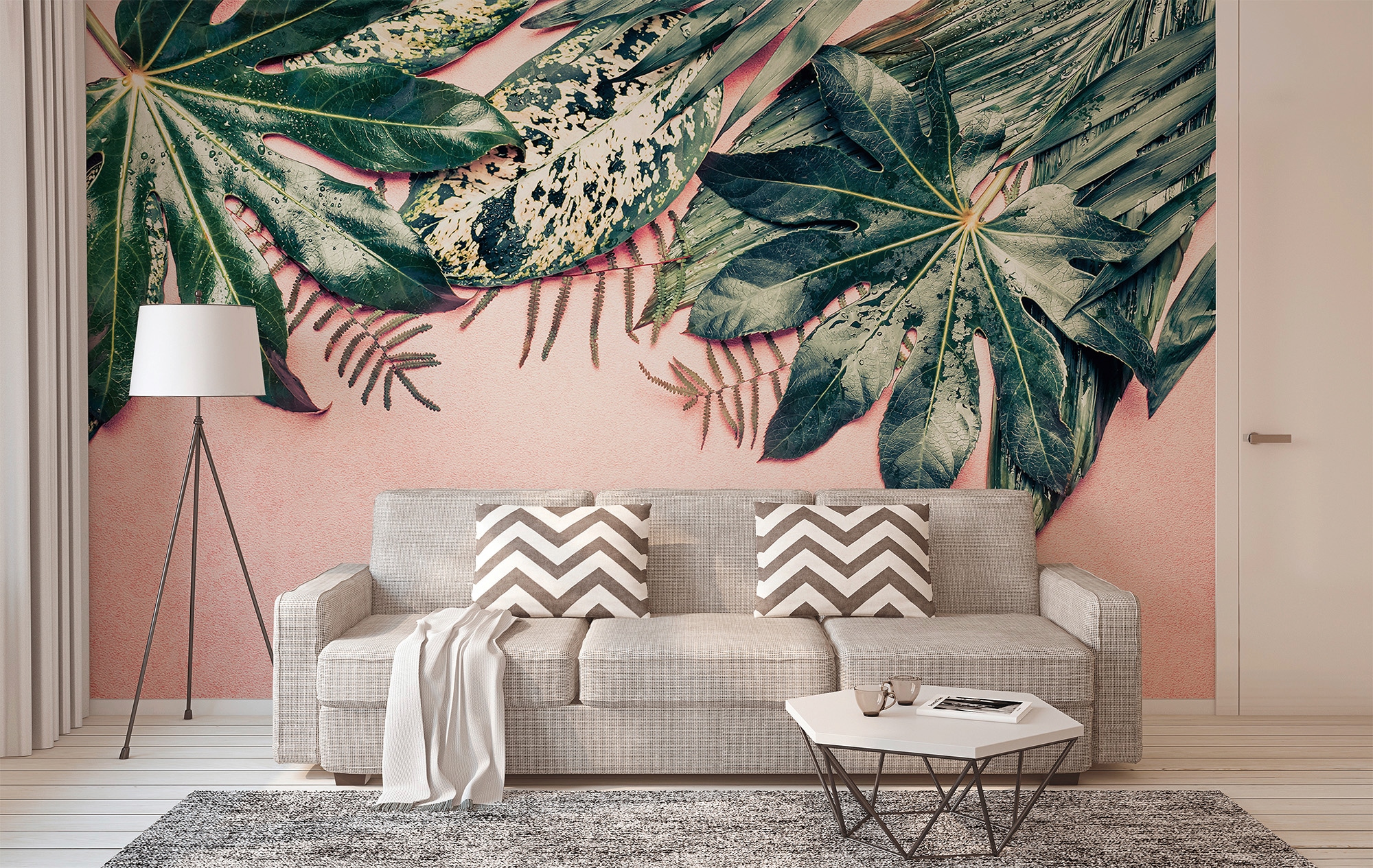 living walls Fototapete »Designwalls Leaves Variety 1« glatt Vlies, Wand, Schräge, Decke