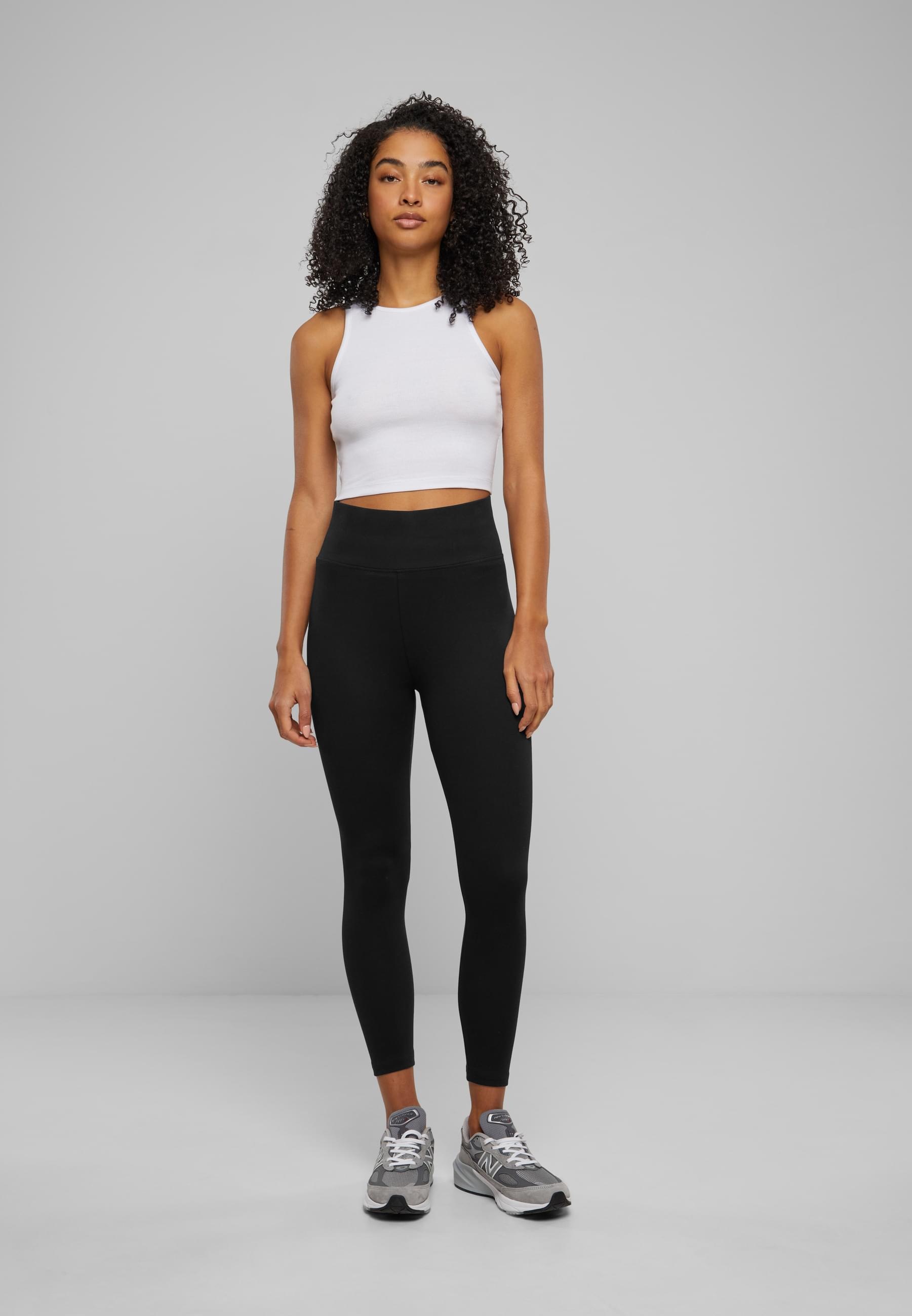 URBAN CLASSICS Muskelshirt »Urban Classics Damen Ladies Organic Cropped Rib Top«, (1 tlg.)