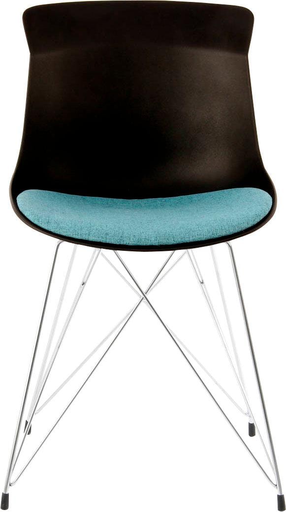 Kayoom Stuhl »Emily 110 2er-Set, zeitloses Design, stilvolle Farbkombination«, (Set), 2 St., Polyester, pflegeleicht, strapazierfähig, für jede Einrichtung geeignet