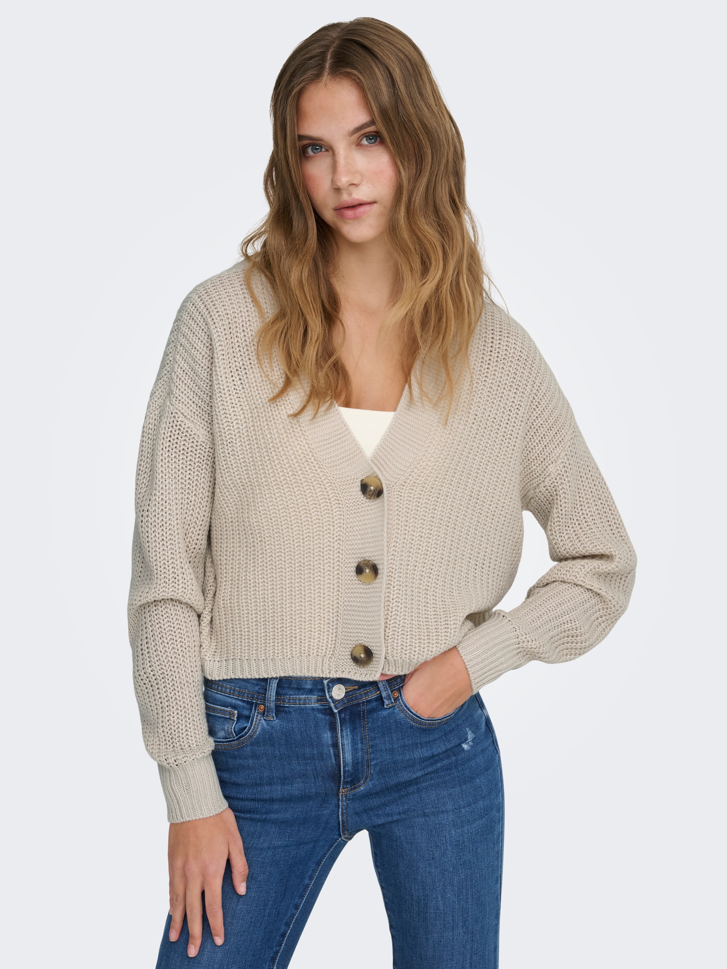 ONLY "ONLCAROL NICE L/S CARDIGAN KNT NOOS" Kunstfaser, regular fit