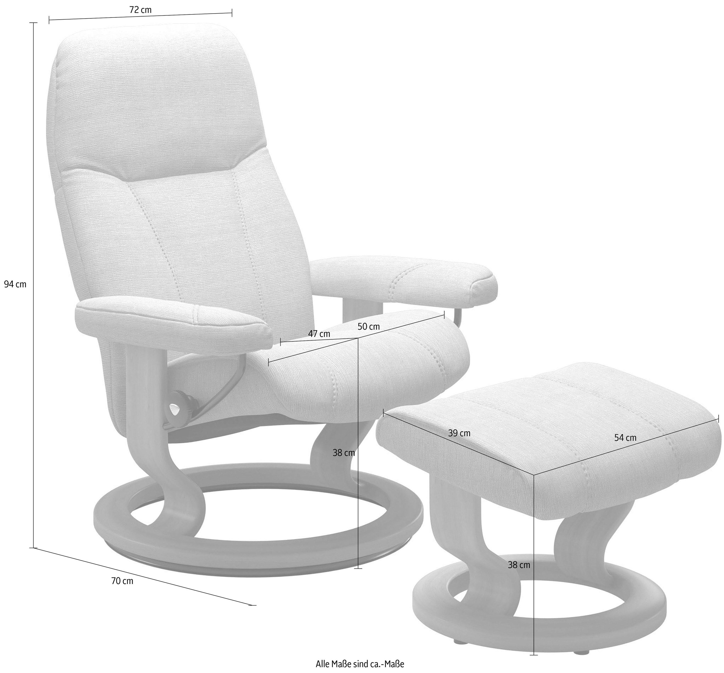 Stressless Relaxsessel "Consul", (Set, Relaxsessel mit Hocker), mit Hocker, günstig online kaufen