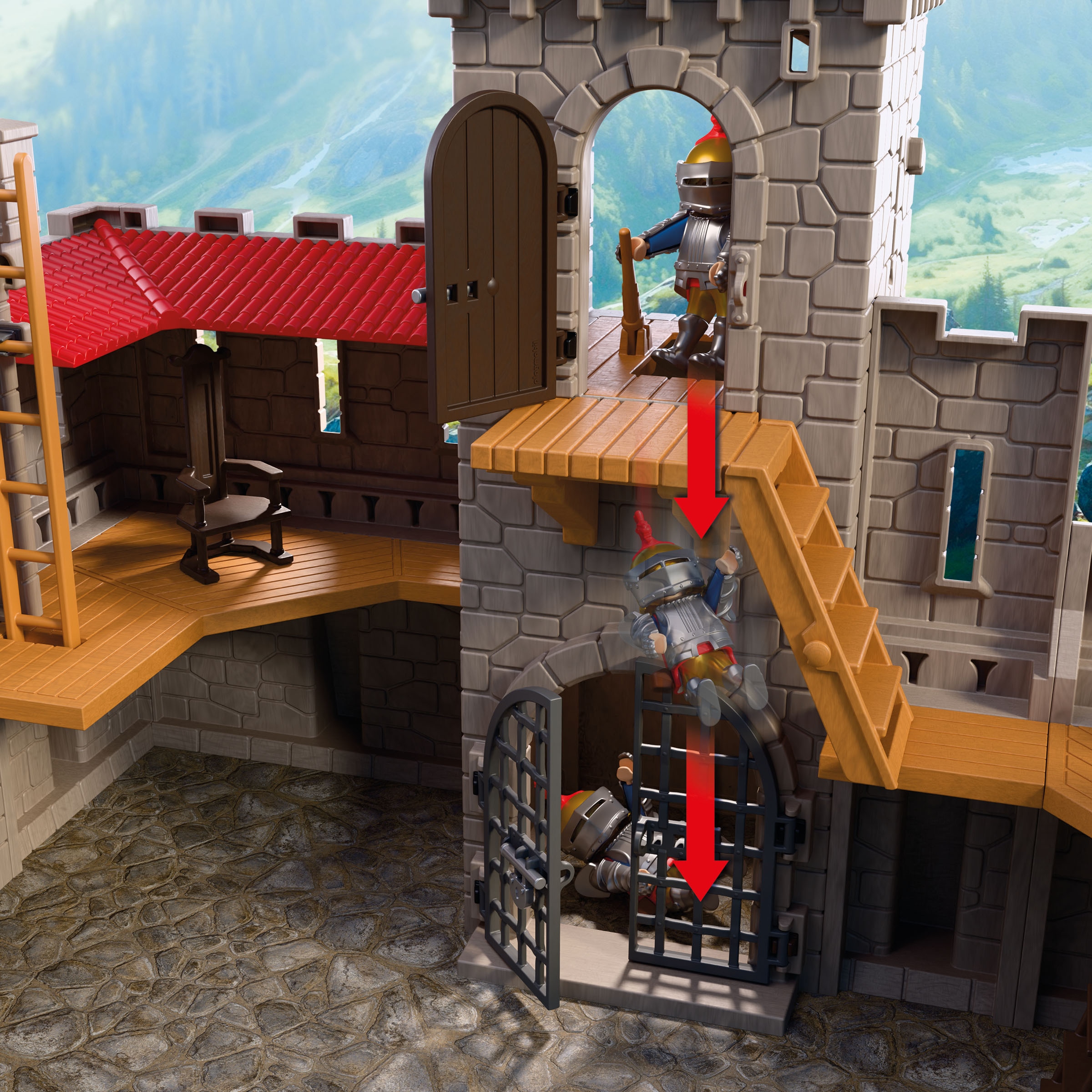 Playmobil® Konstruktions-Spielset »Große Löwenritterburg (72112), Knights« XXL Ritterburg mit Zugbrücke; Made in Europe
