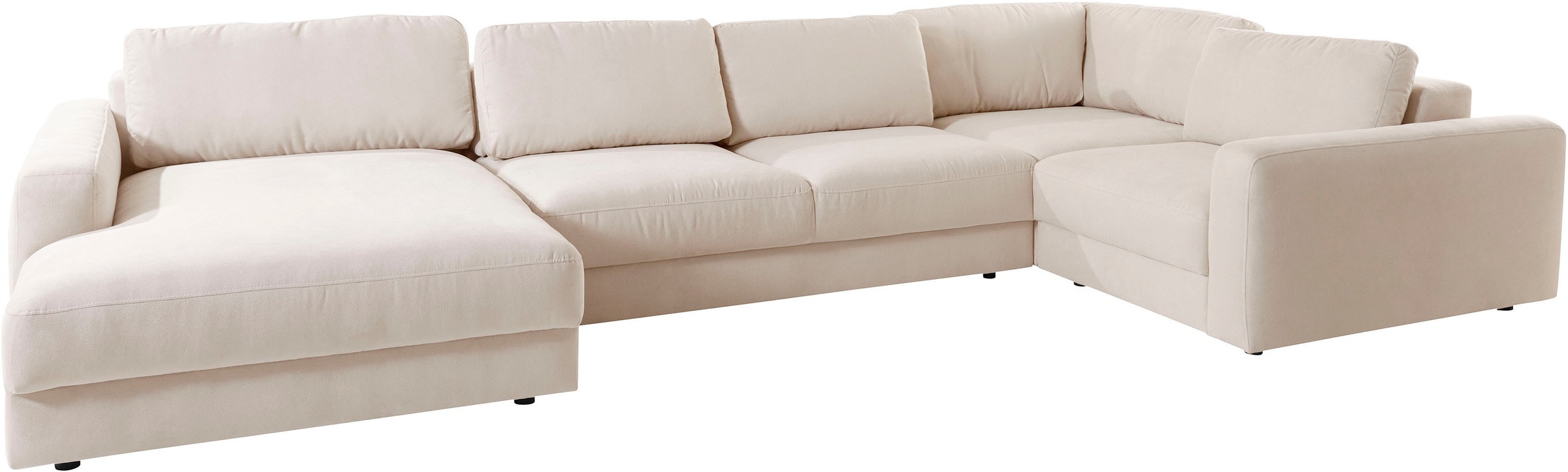 Places of Style Wohnlandschaft »Bloomfield, U-Form«, mit extra tiefer Sitzfläche, wahlweise mit Sitztiefenverstellung