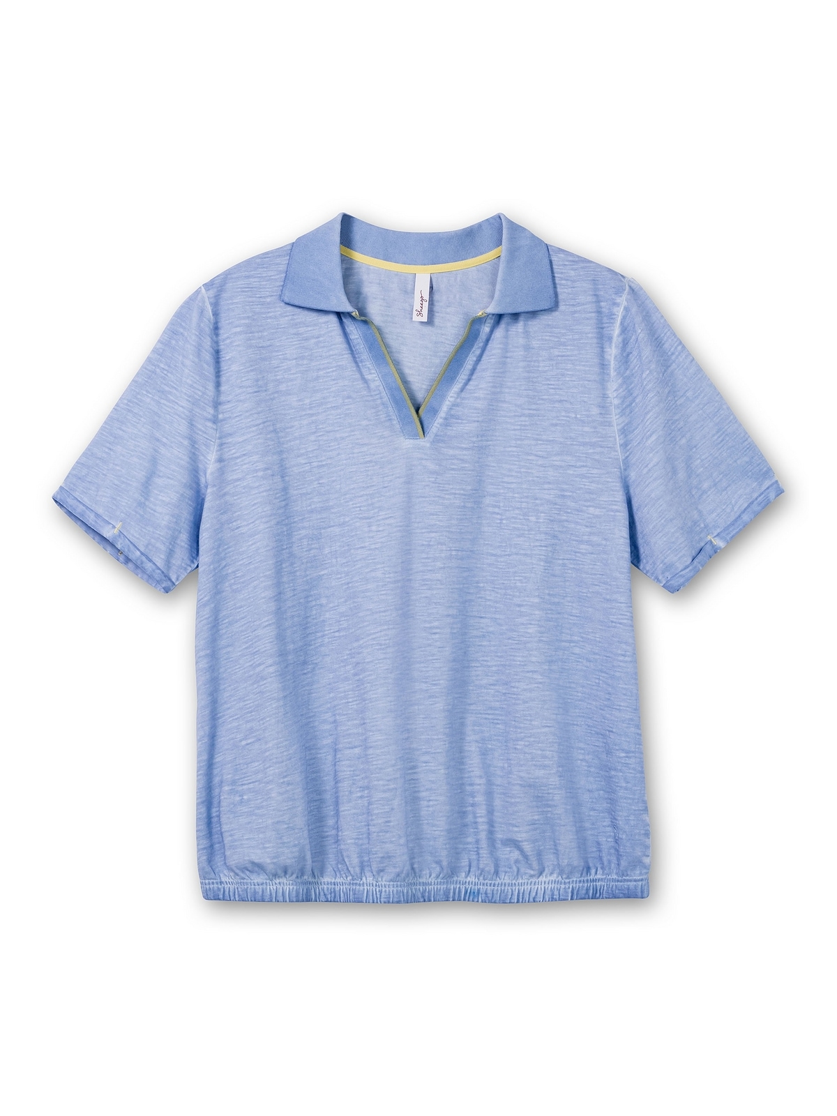 Sheego T-Shirt »Große Größen«, mit Polokragen, im Used-Look