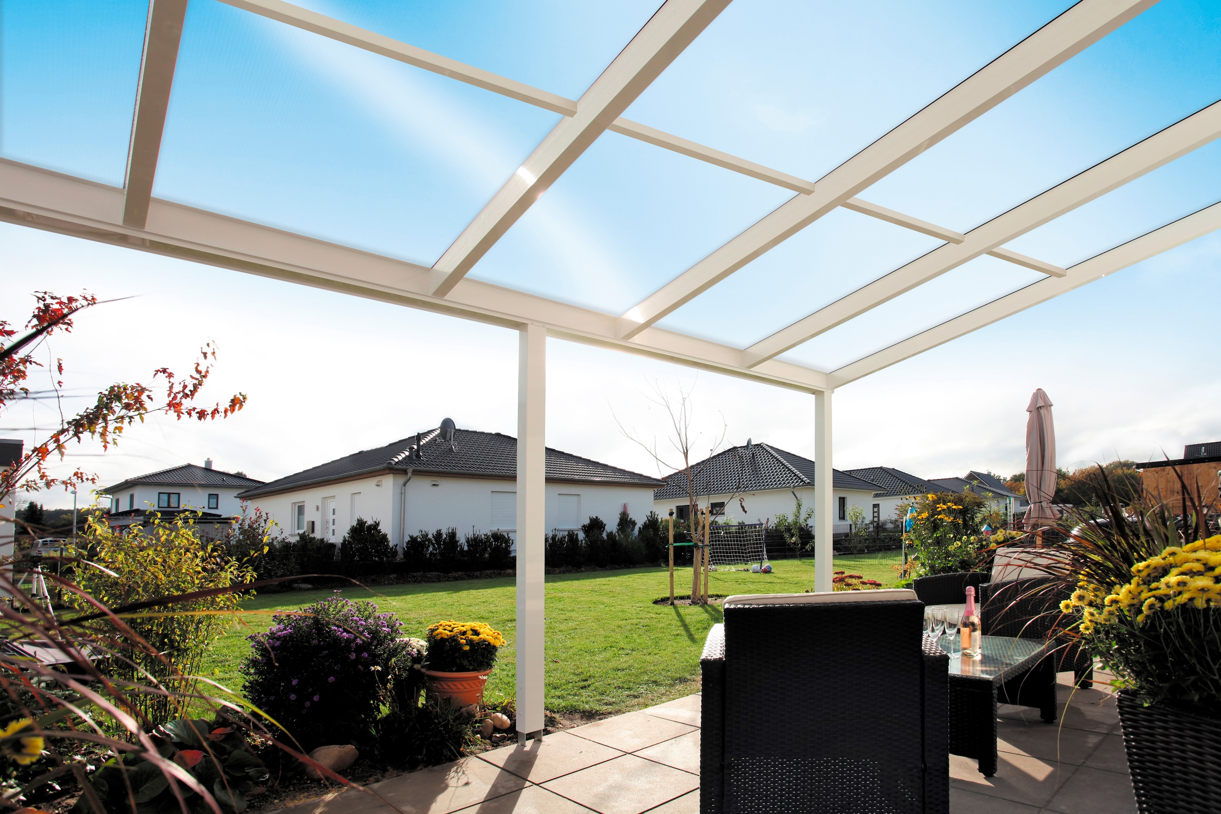 Skanholz Terrassendach »Monza«, BxT: 648x307