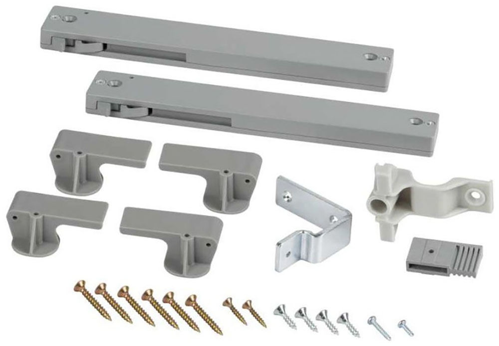 Türdämpfer INOSIGN, H:2cm T:4cm Ø:22cm, grau, Türdämpfer, "Estepona", 2er Set Dämpfungsbeschlag für die Kleiderschränke 34284456 & 15255557