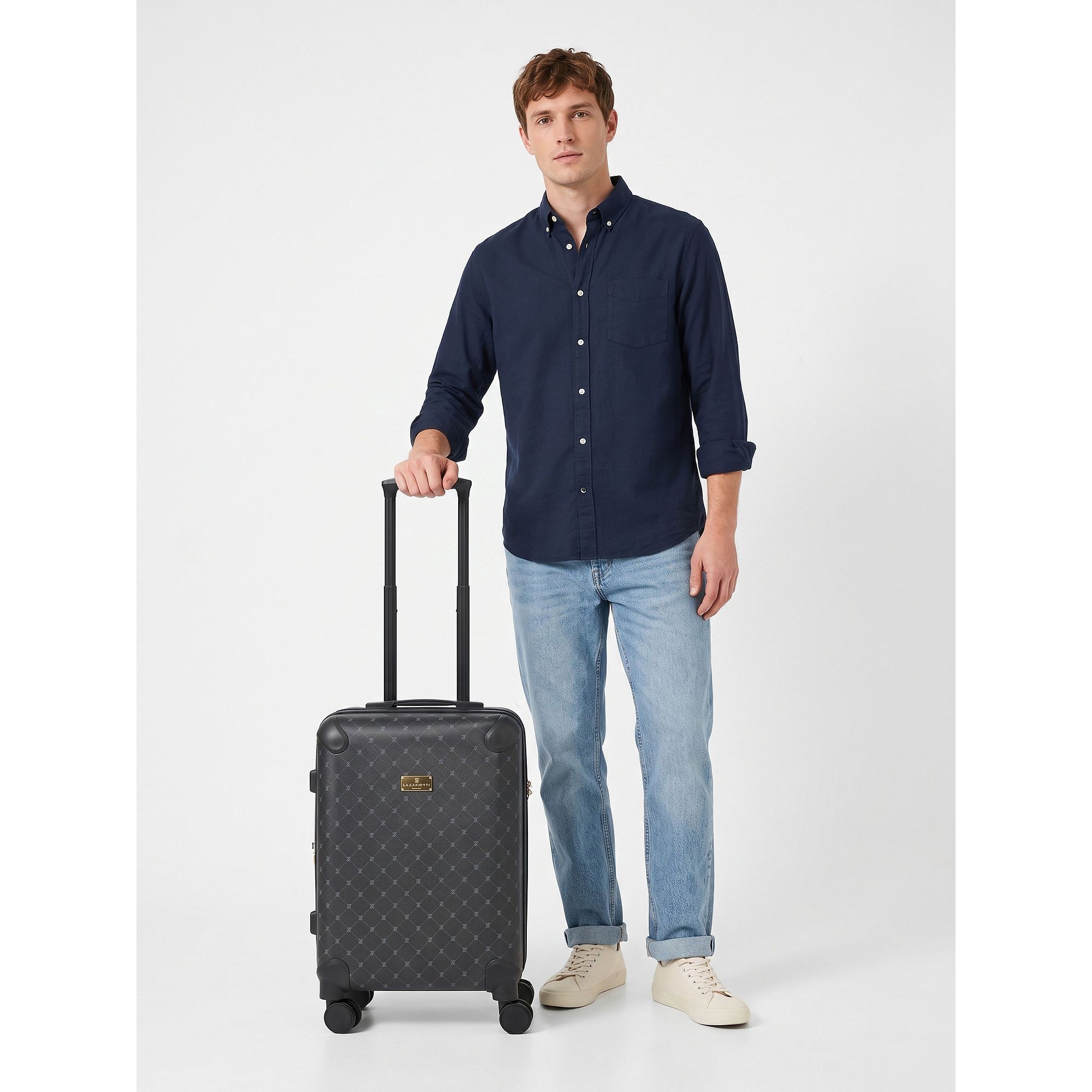 Lazarotti Trolley »Palermo 4 Rollen Kabinentrolley S 55 cm« 45 l