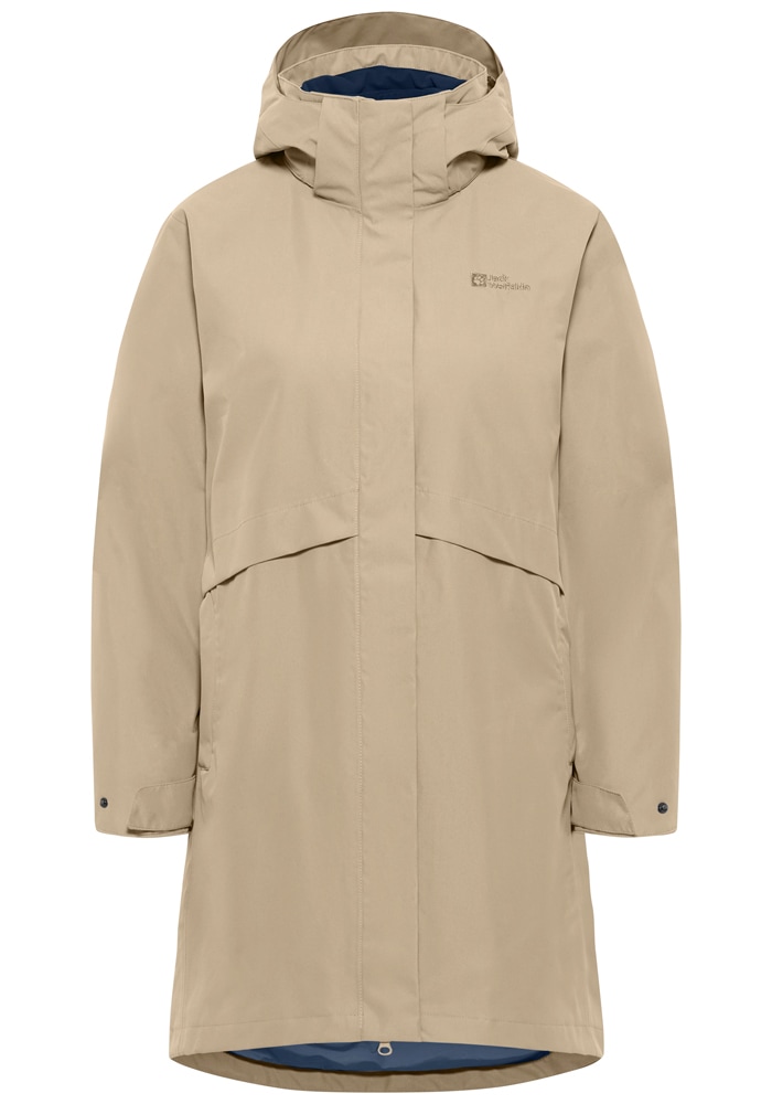 Jack Wolfskin 3-in-1-Funktionsmantel "Baylight 3IN1 Coat W" 3-in-1 Mantel, Warm, Wasserdicht Und Winddicht