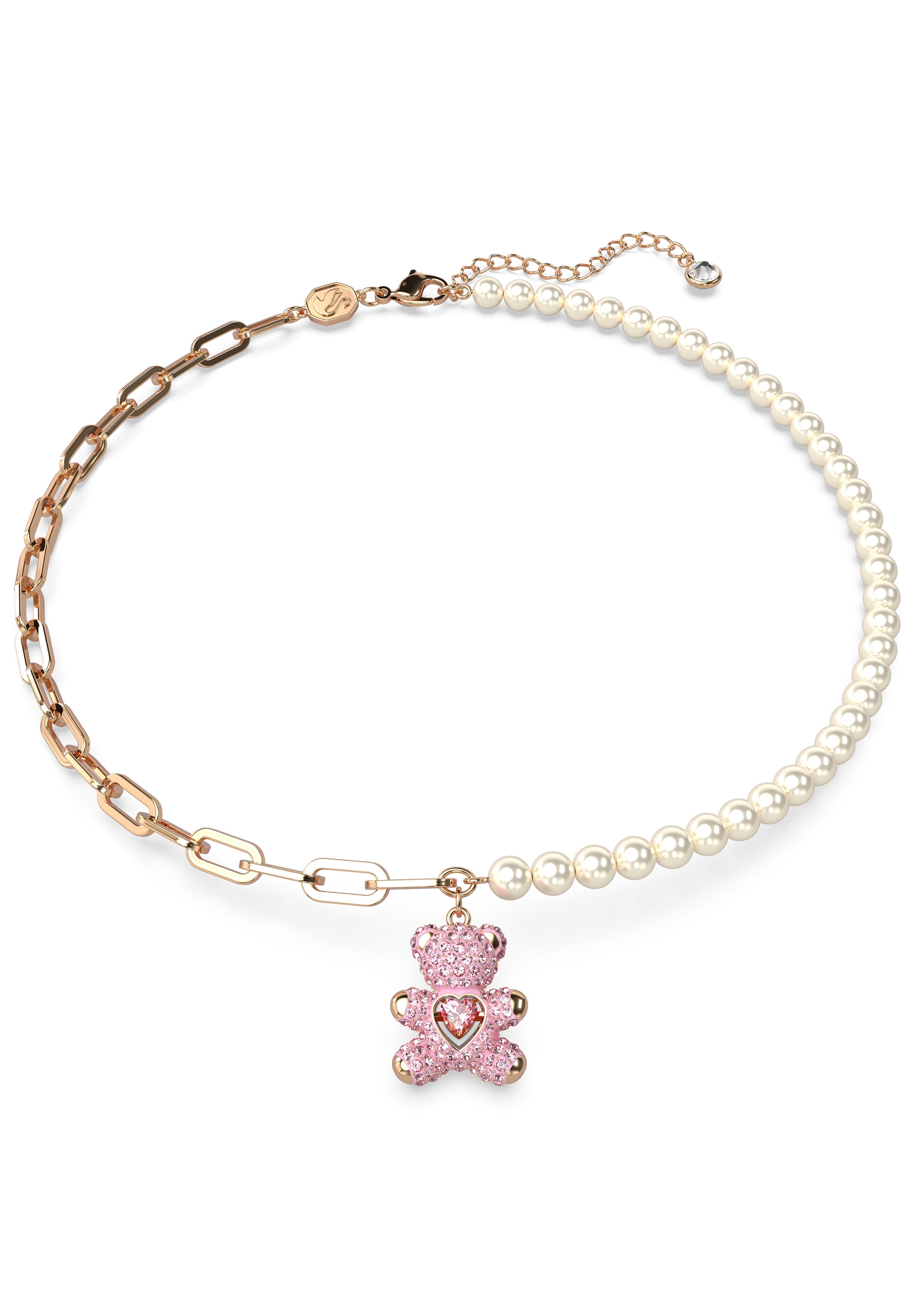 Swarovski Kette mit Kristall, 5669166«, BAUR »TEDDY, und bestellen Swarovski® | Zirkonia BEAR, Swarovski® mit Swarovski® Perle Anhänger