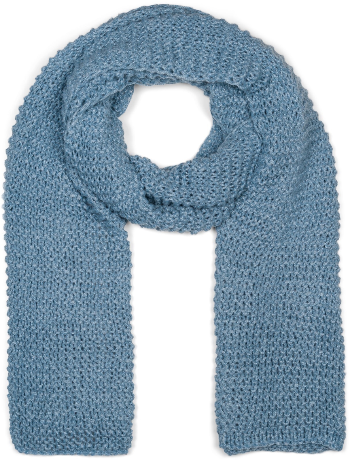 styleBREAKER Strickschal "Langer Strick Schal mit Wellen Strickmuster" 1 Stk.