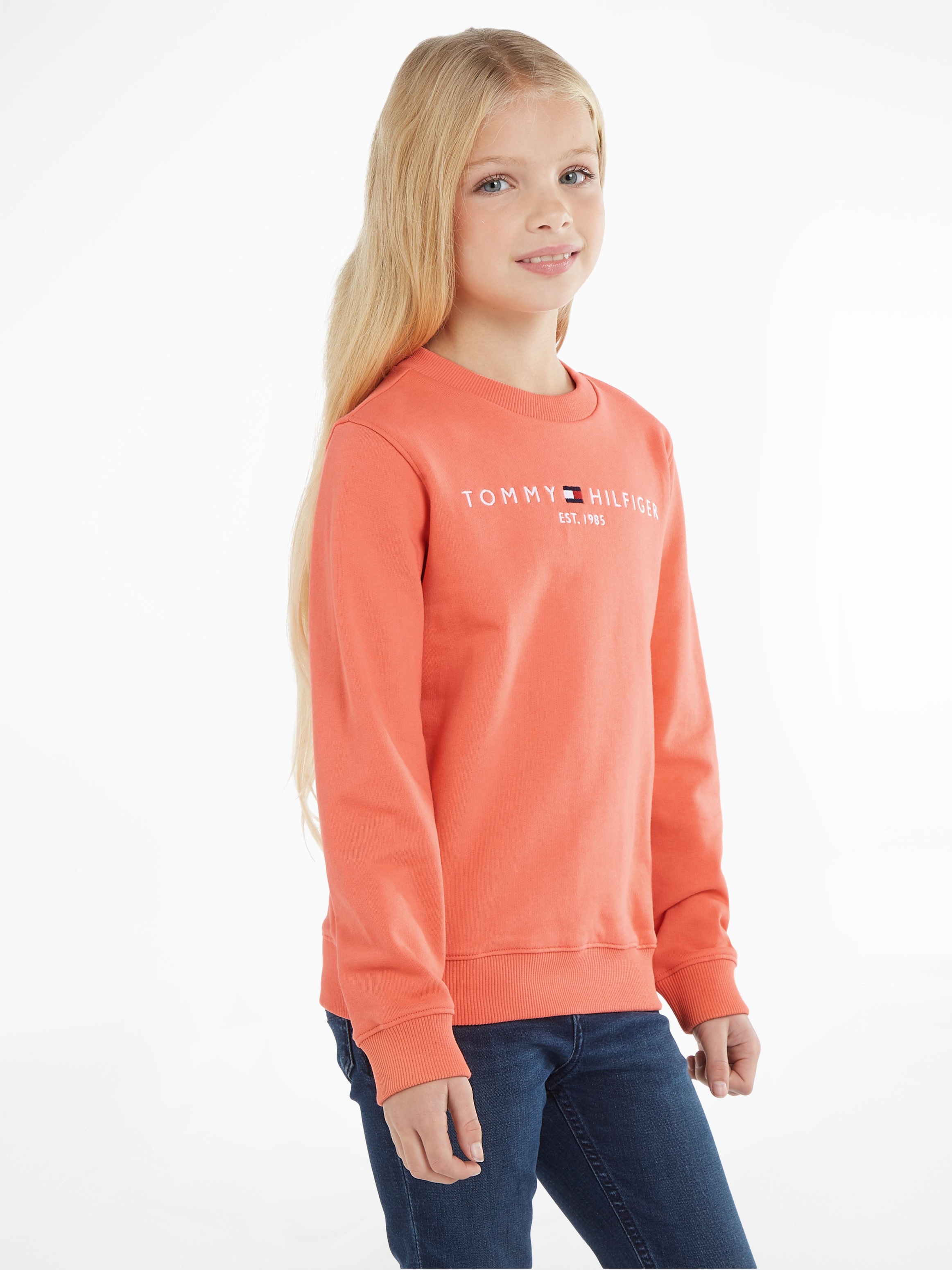 Tommy Hilfiger Sweatshirt BAUR Hilfiger | SWEATSHIRT«, mit Logo-Schriftzug ESSENTIAL »U Tommy