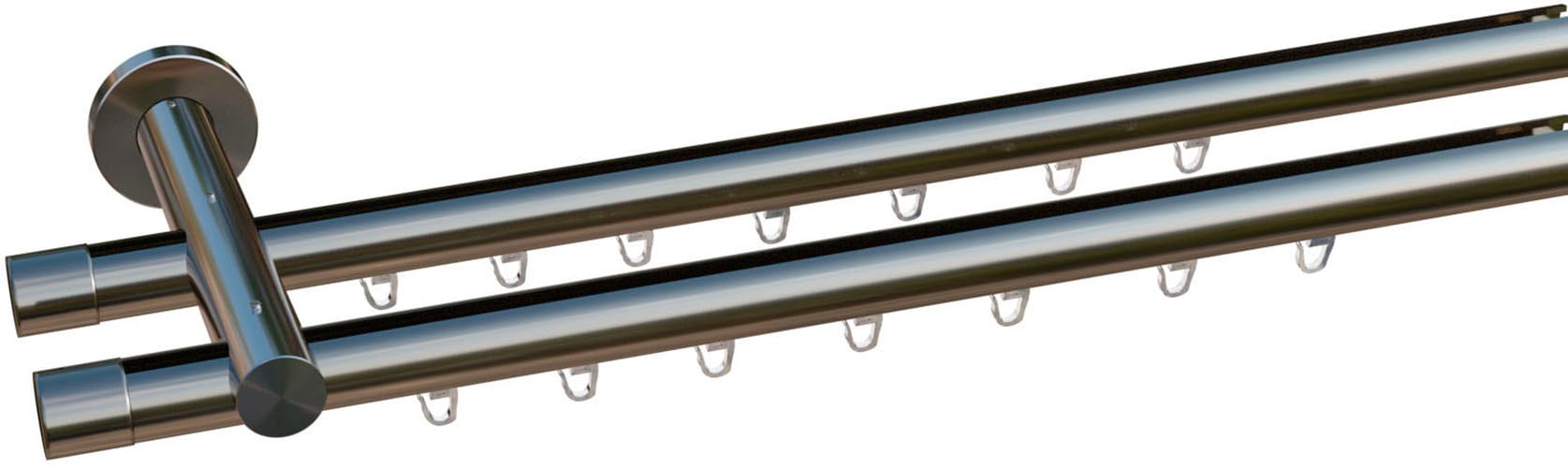 OTTO home Gardinenstange "Kappe 2-Lauf" Ø 20 mm 2 läufig-läufig Fixmaß Inne günstig online kaufen