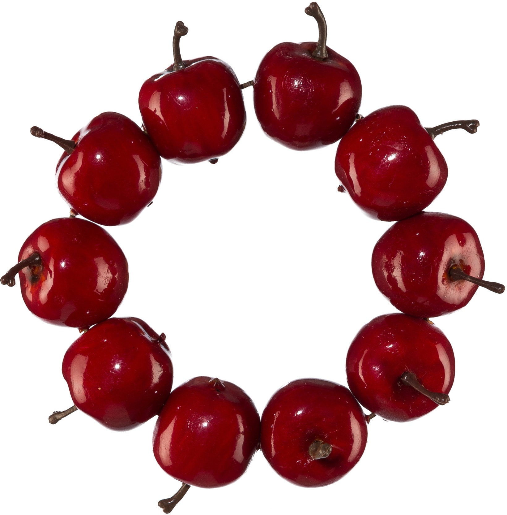Creativ deco Dekokranz »Weihnachtsdeko rot«, schimmernde Oberfläche