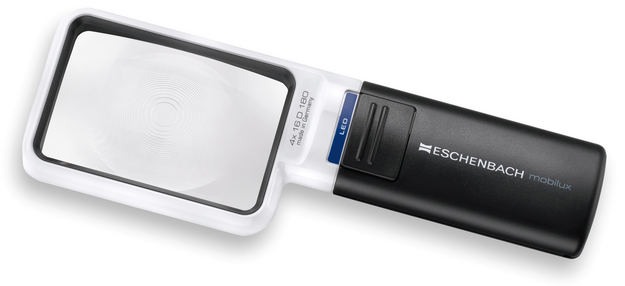 Eschenbach Optik Leuchtlupe »mobilux LED, ideal für Senioren« Handlupe mit echter 4x-Vergrößerung und drei Farbfiltern