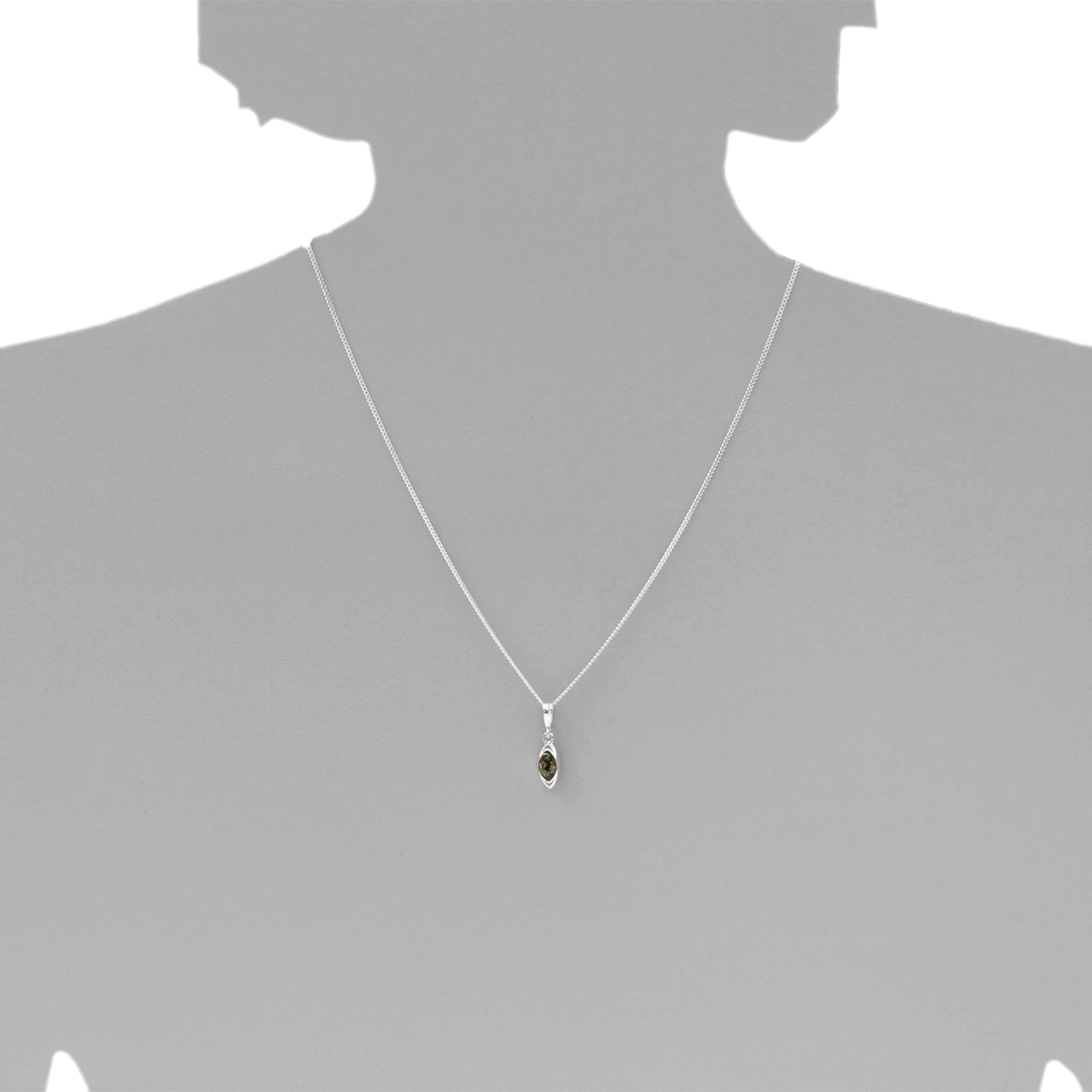 OSTSEE-SCHMUCK Kettenanhänger »- Telia - Silber 925/000 - Bernstein«