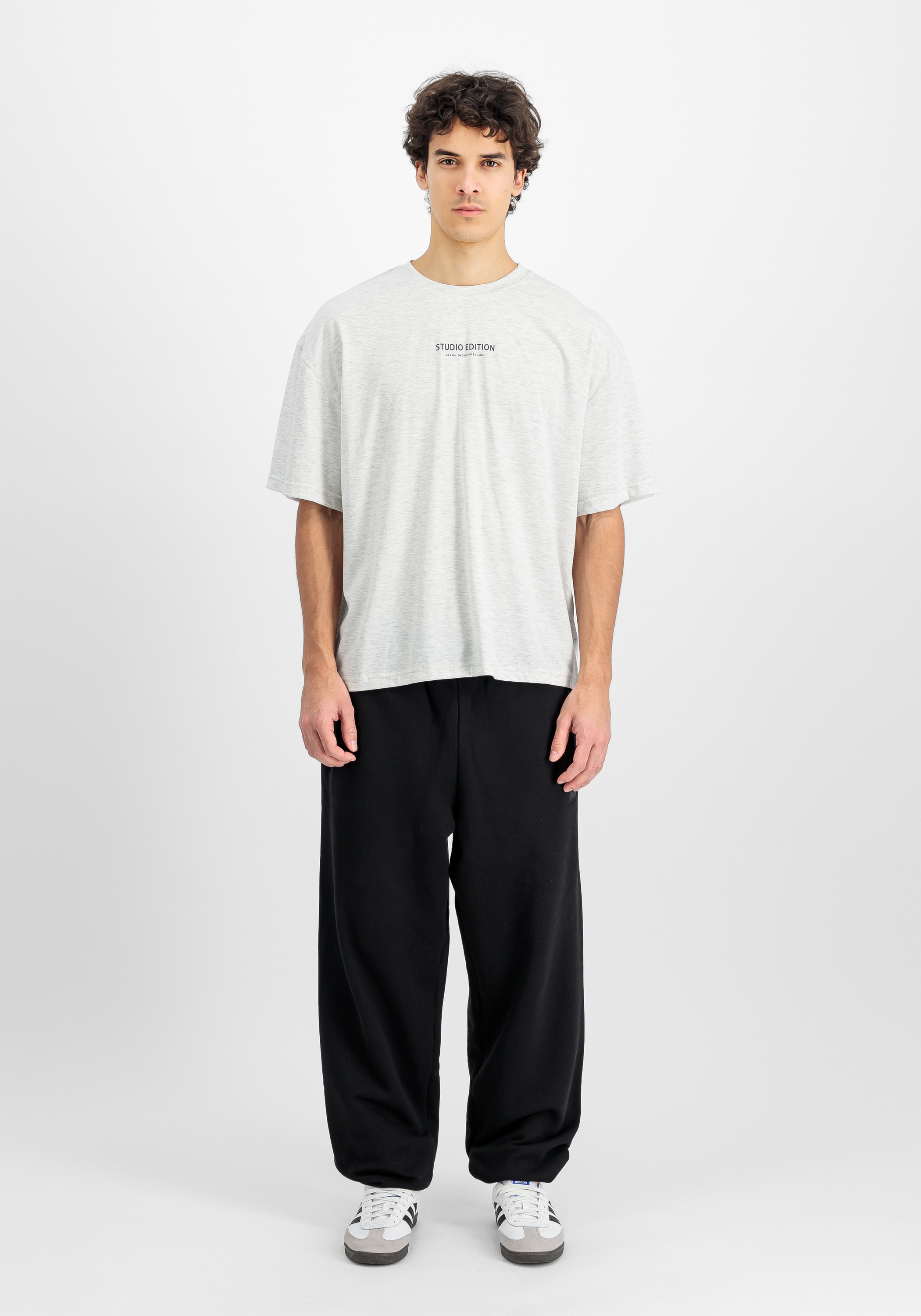 Alpha Industries Studio Edition Backprint T-Shirt Pastel Grey Melange XXL 2